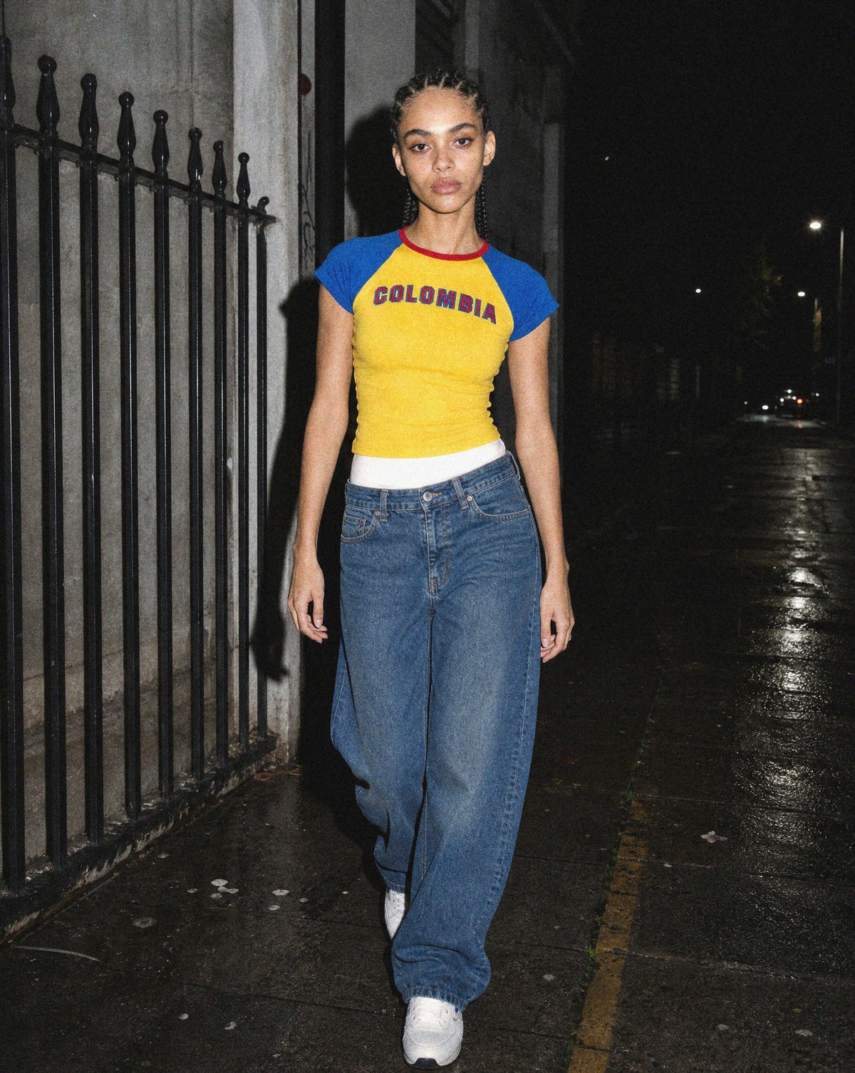 Colombia Baby Tee — women's graphic baby tee by Sulta Studios