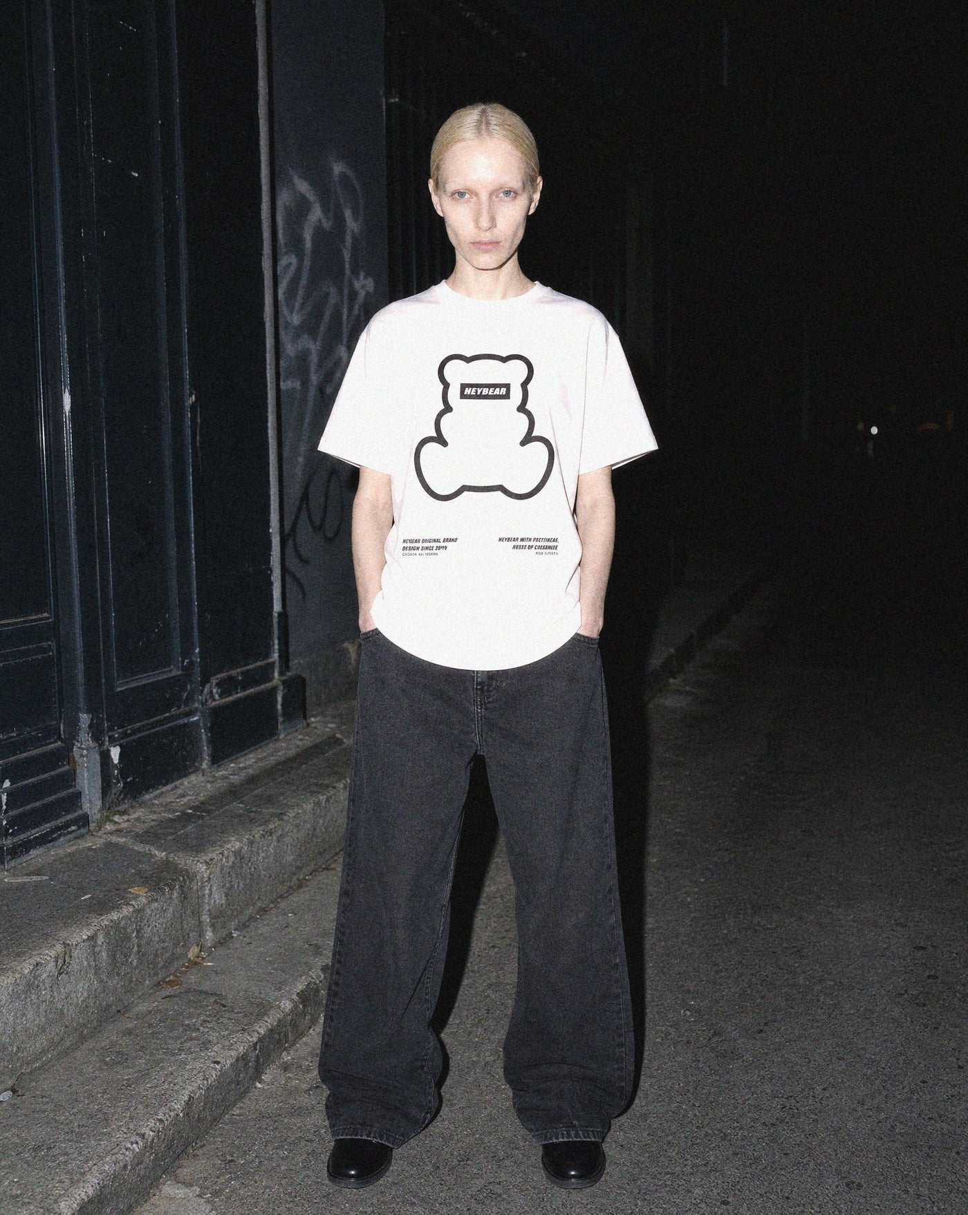 BLNKA editorial - Colorful Reflective Oversized Tee
