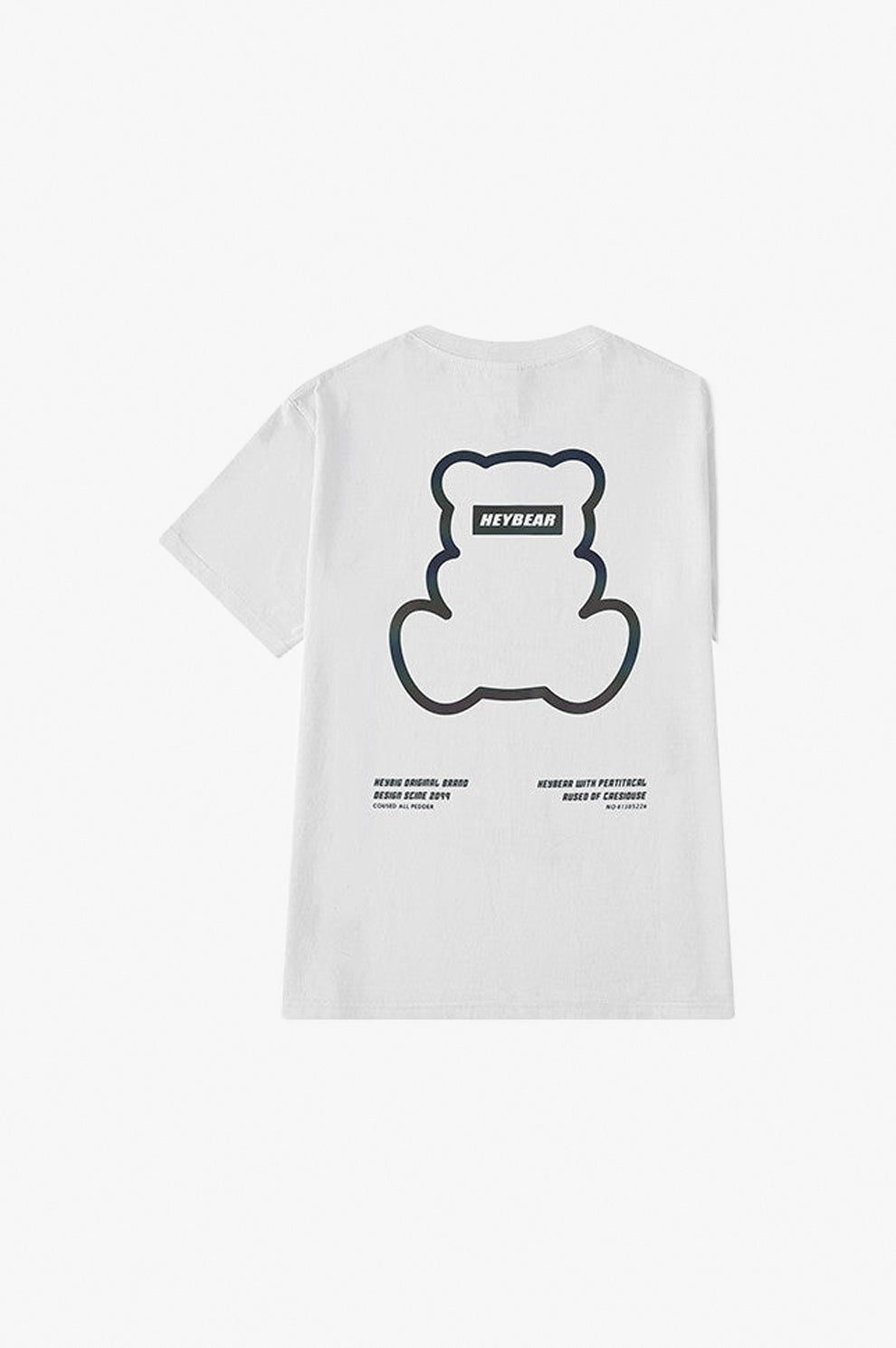 Colorful Reflective Oversized Tee flat-lay