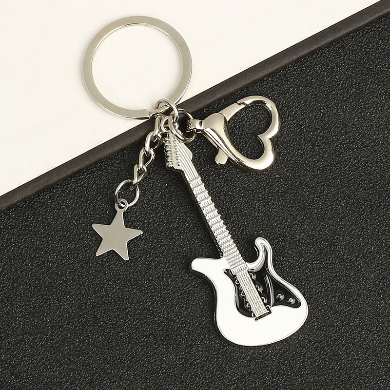 Guitar Pentagram Keychain — accessories by Blnka Kollective