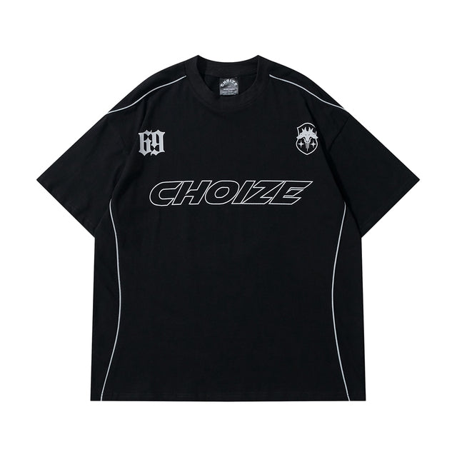 Reflective Strip Tee — men's black graphic t-shirts by Blnka Kollective