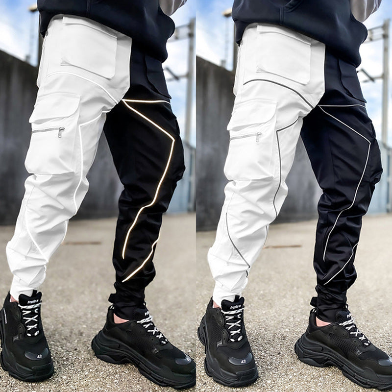 Multi Pocket Trousers — men's black cargo bottoms by Blnka Kollective