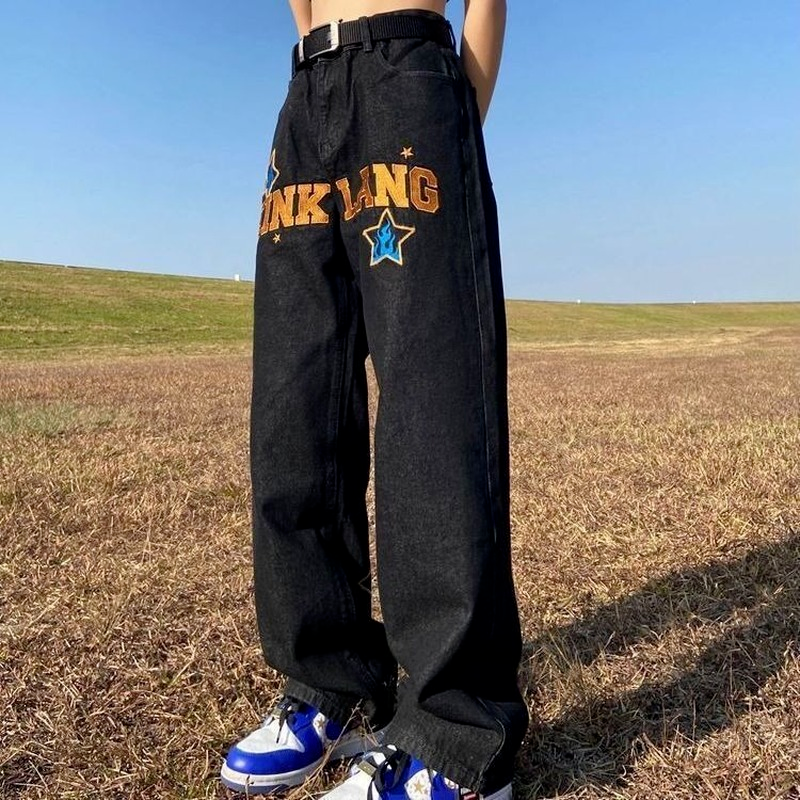 Wide Leg Black Denim — men's jeans by Blnka Kollective