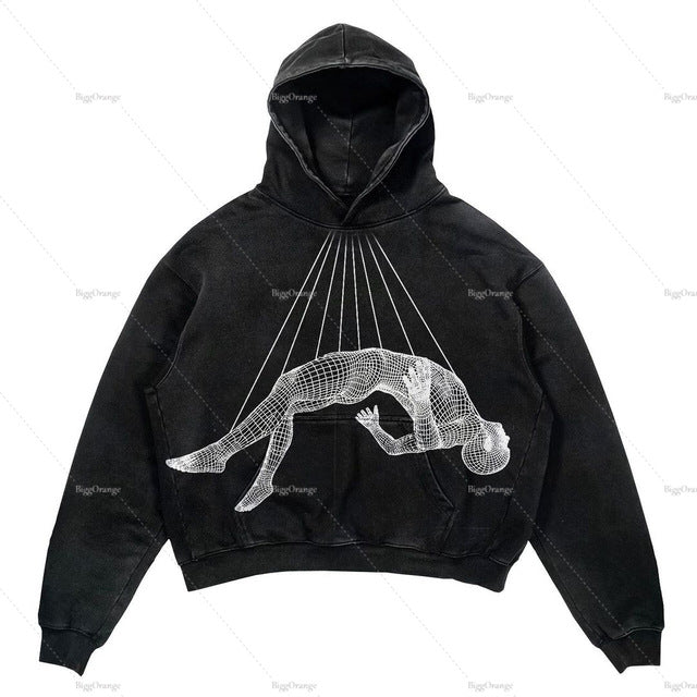 Punk Print Hoodie