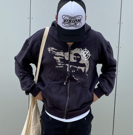 Grunge Hoodie — black hoodies & sweatshirts by Blnka Kollective