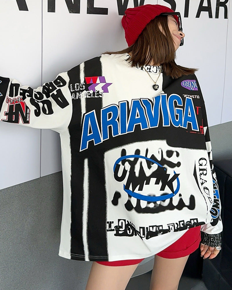 Black Graffiti Longsleeve