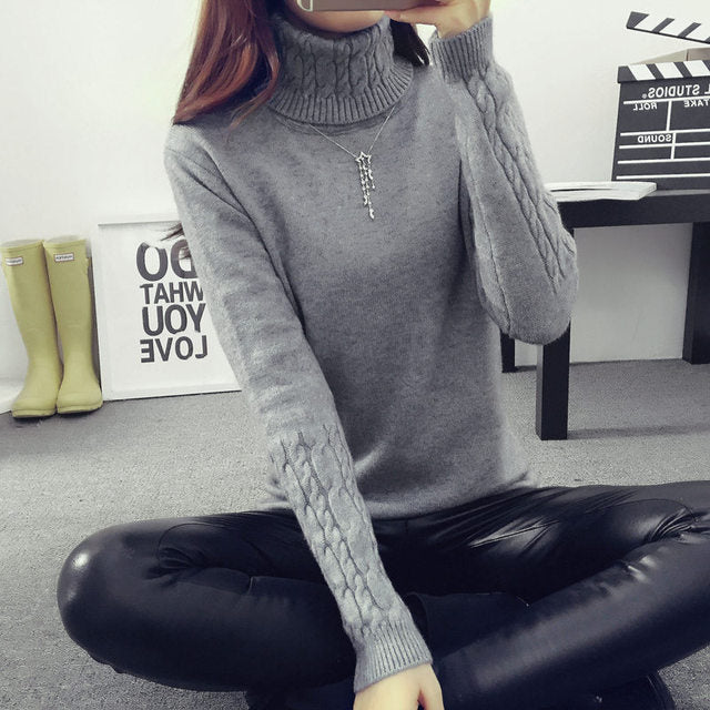 High Neck Wool Knit — women's turtleneck sweaters by Blnka Kollective
