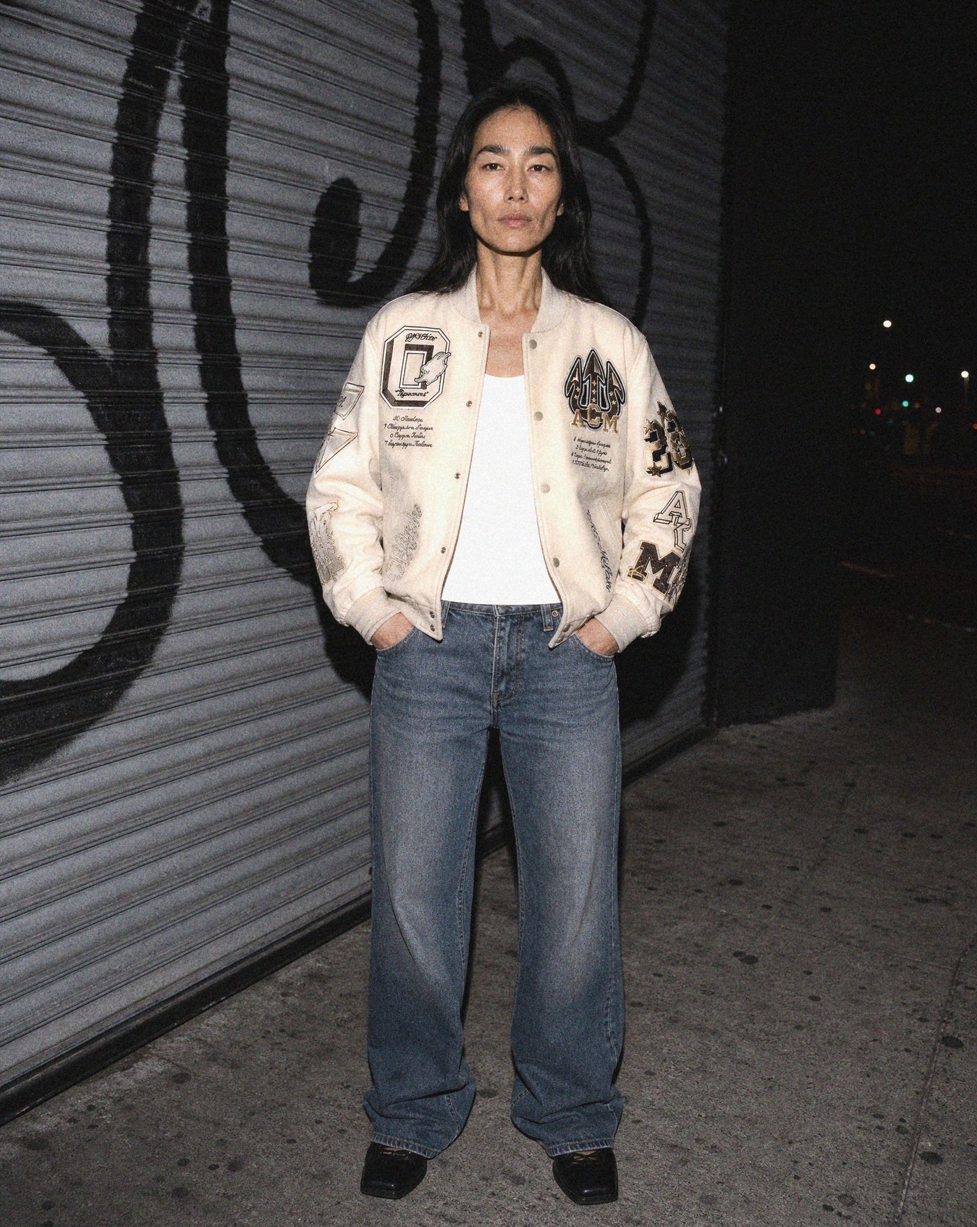 Embroidered Varsity Jacket — Blnka Kollective