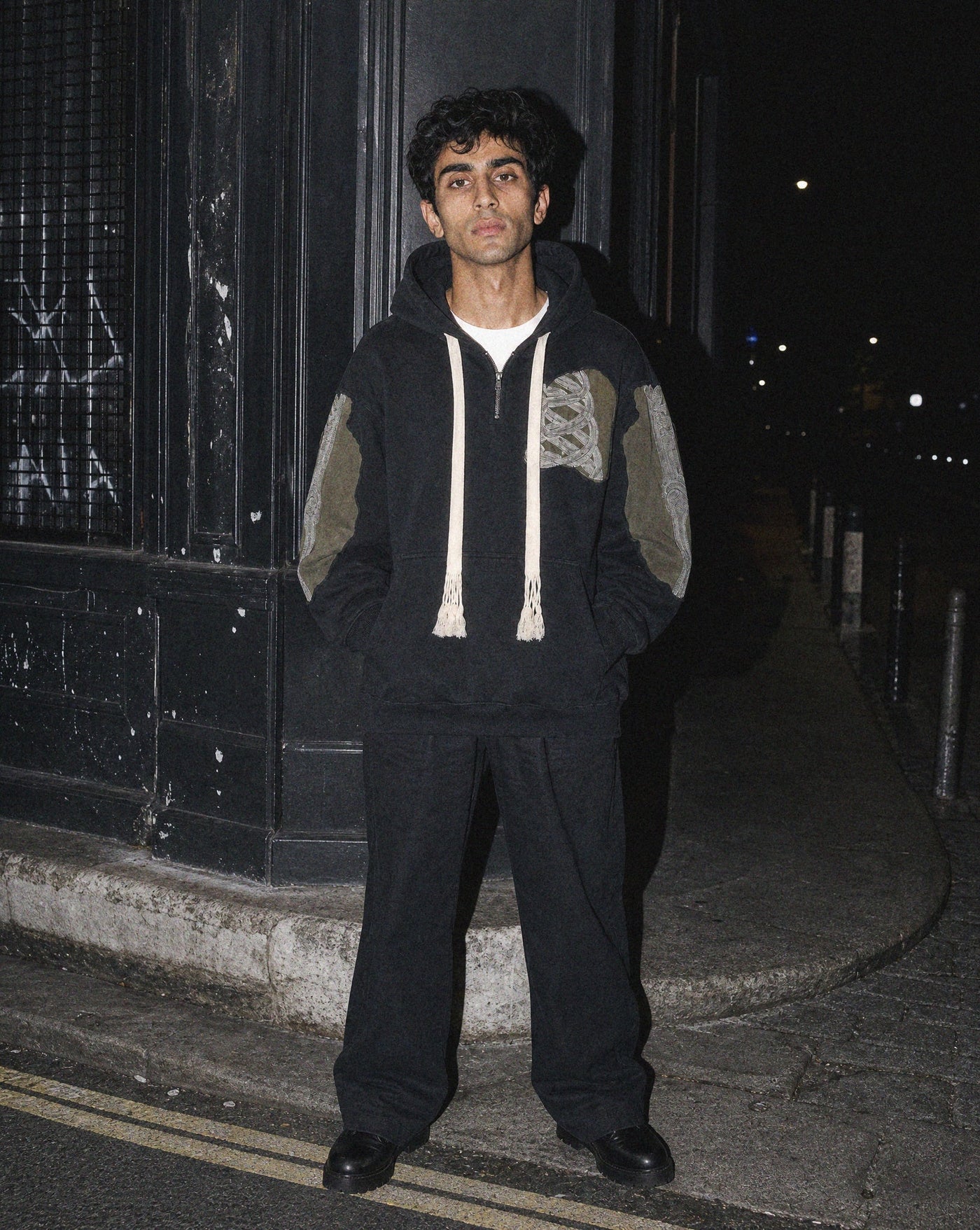 Embroidered Zip Hoodie — Blnka Kollective