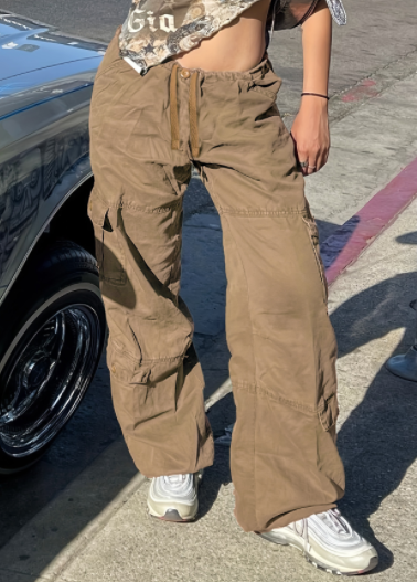 Archive Cargo Pants — women's black brown bottoms by Blnka Kollective