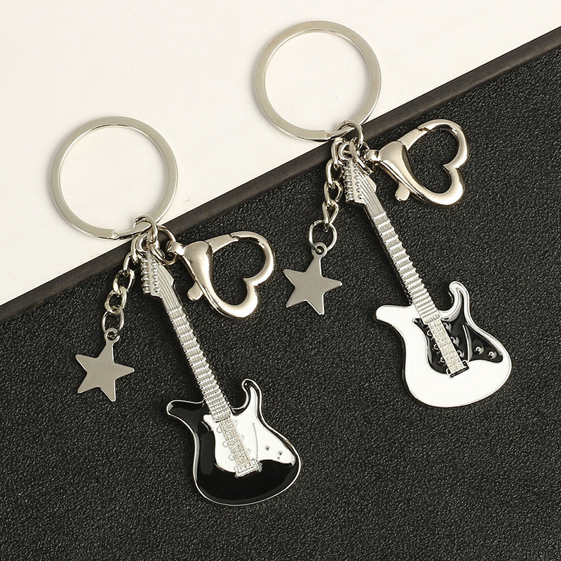 Guitar Pentagram Keychain — accessories by Blnka Kollective