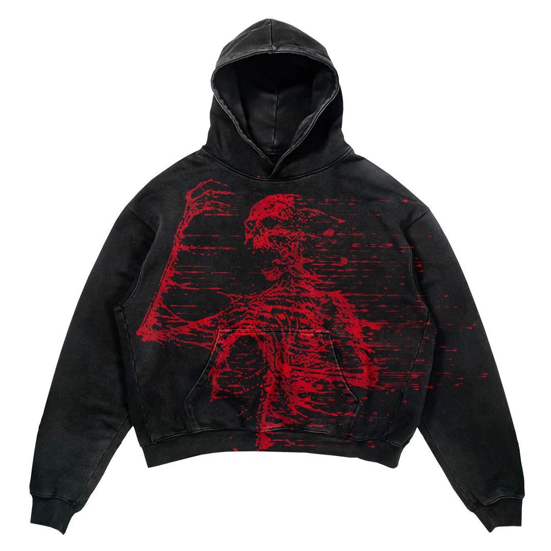 Punk Print Hoodie