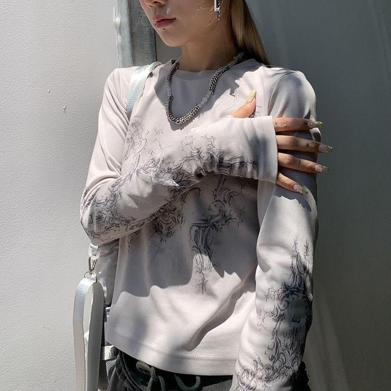 Retro Graphic Longsleeve — women's long sleeve t shirts t-shirts by Blnka Kollective
