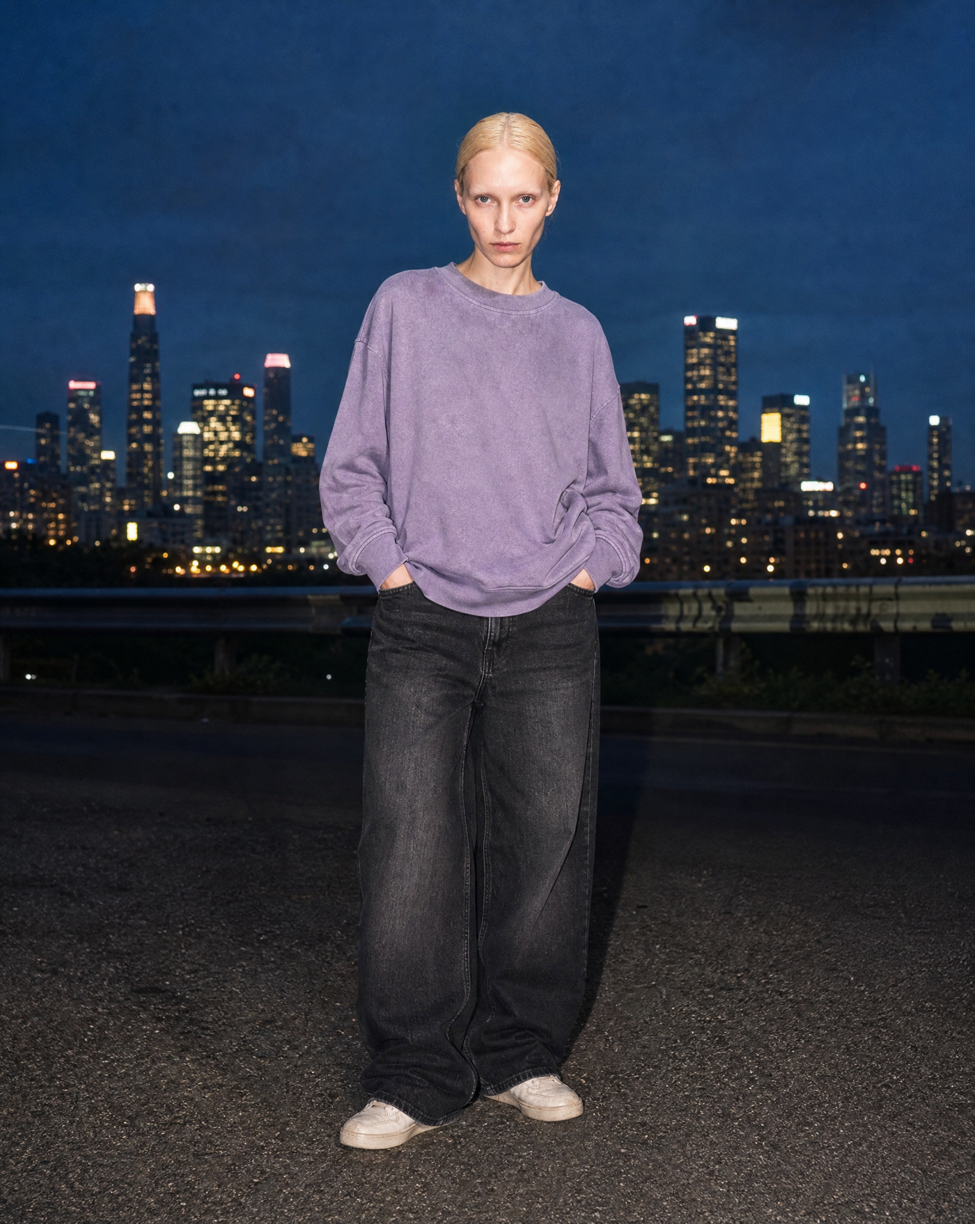 Faded Era Hoodie — female model editorial shot by Sulta Studios
