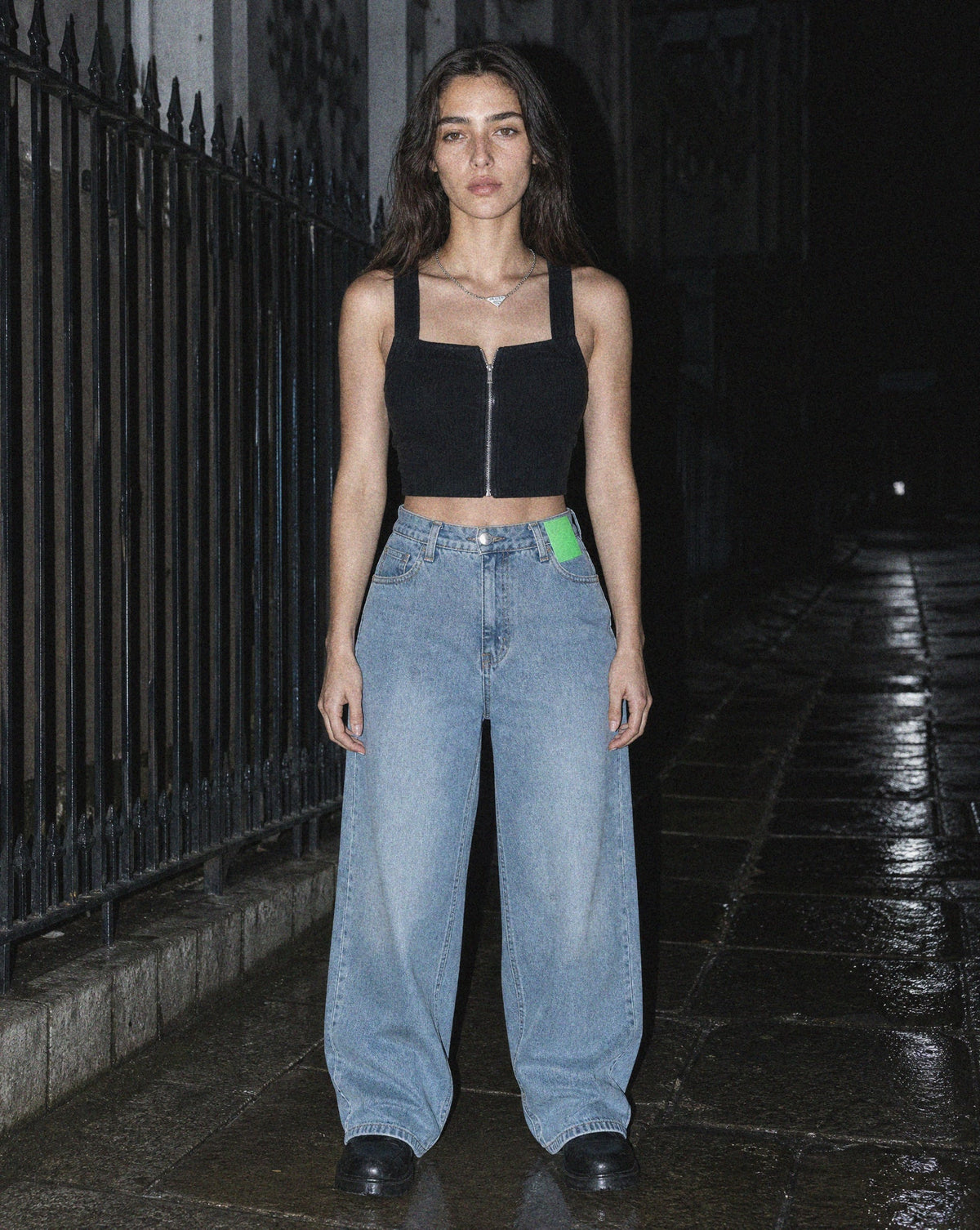 French Line Vest editorial — women's sleeveless vest top by Sulta Studios