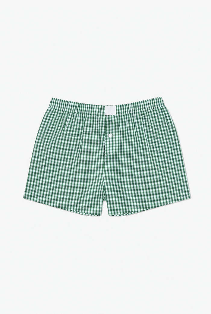 Gingham Boxers flat-lay