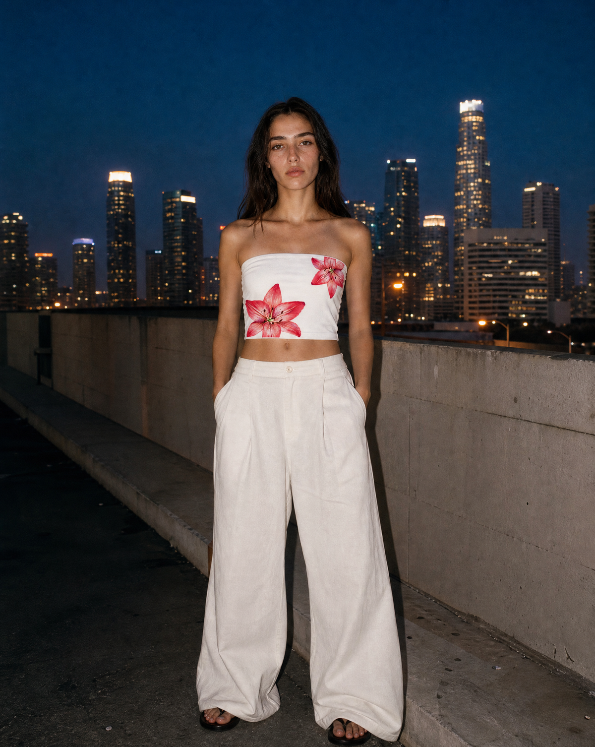 Graffiti Bandeau — female model editorial shot by Sulta Studios