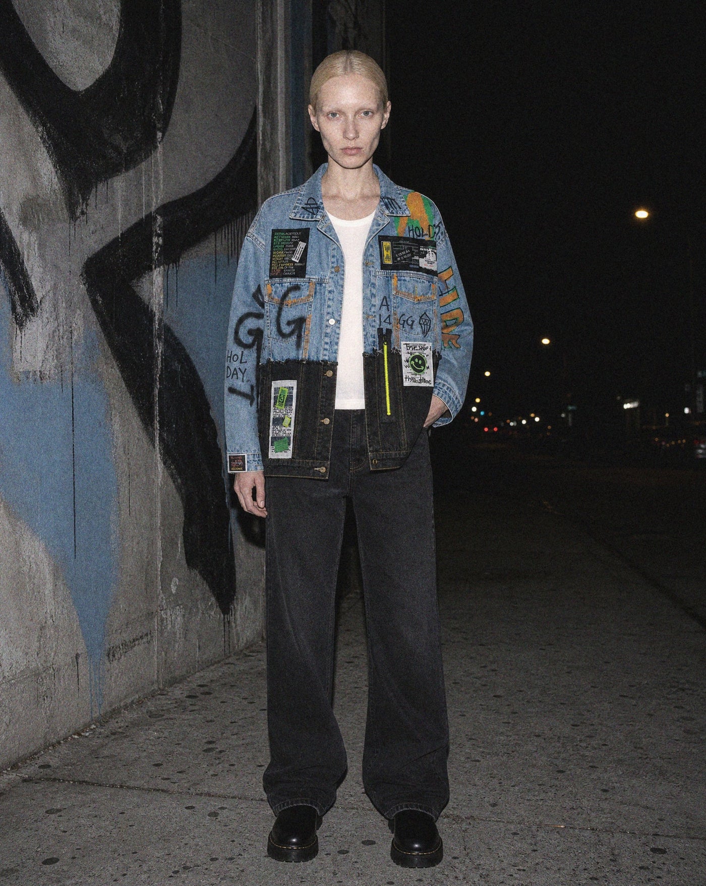 Graffiti Panel Denim — Blnka Kollective
