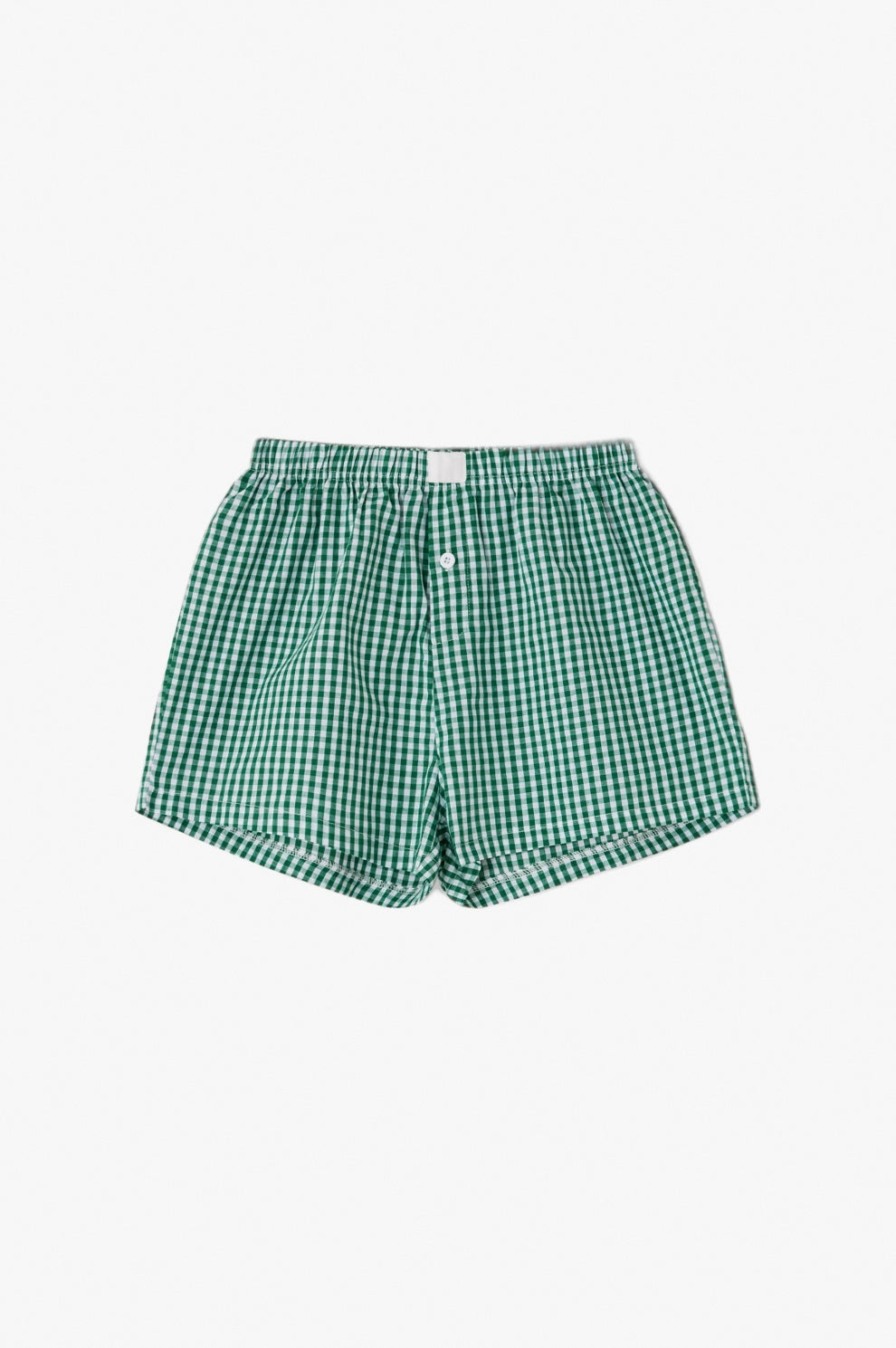Green Plaid Boxers flat-lay