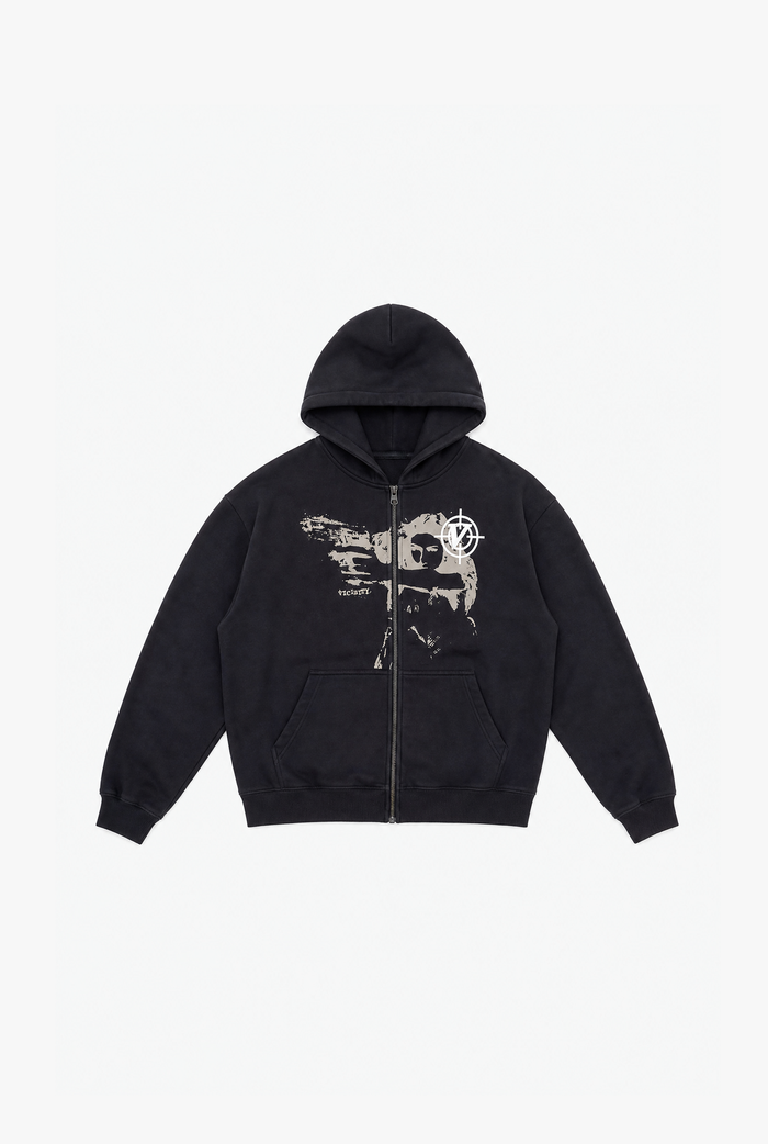 Grunge Hoodie flat-lay