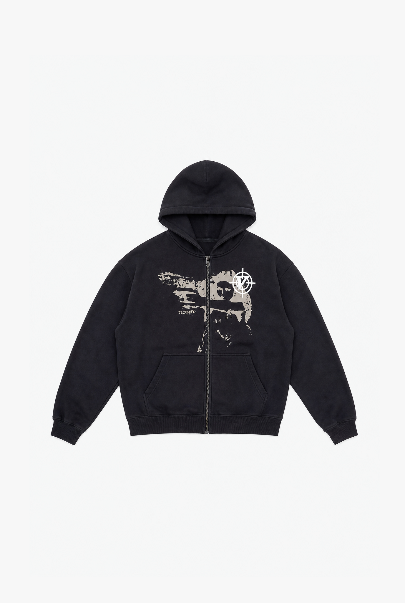 Grunge Hoodie flat-lay