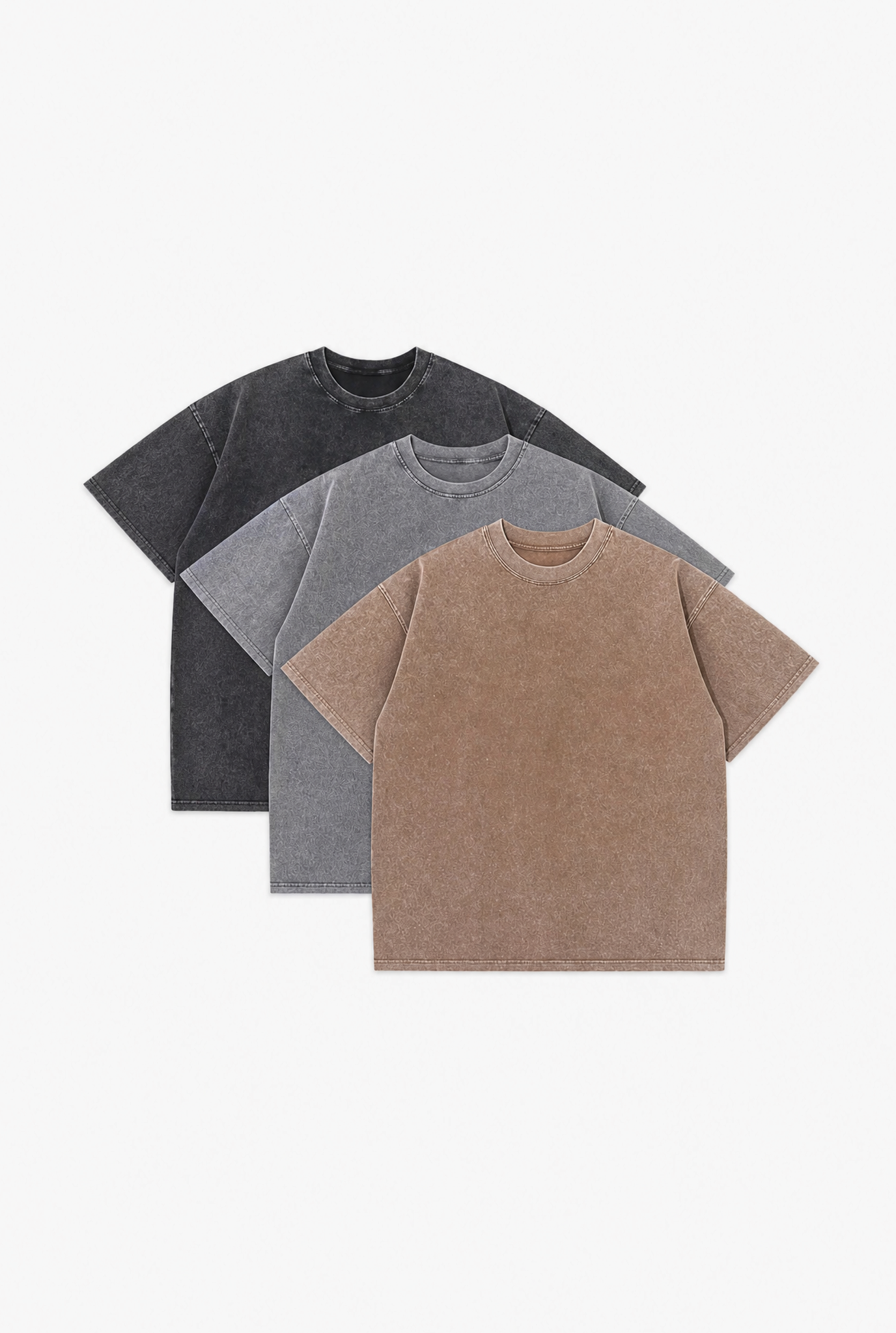 Heavy Cotton Tee Set flat-lay