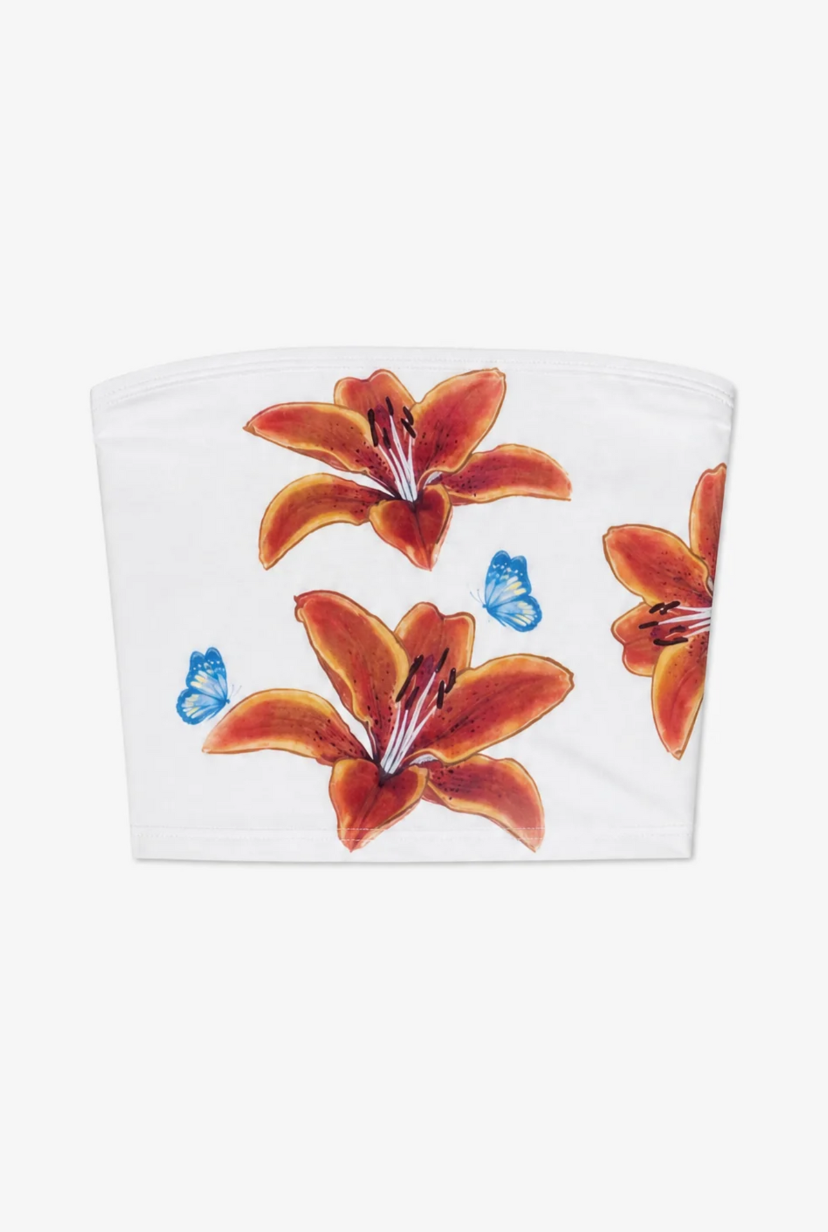 Hothouse floral bandeau top