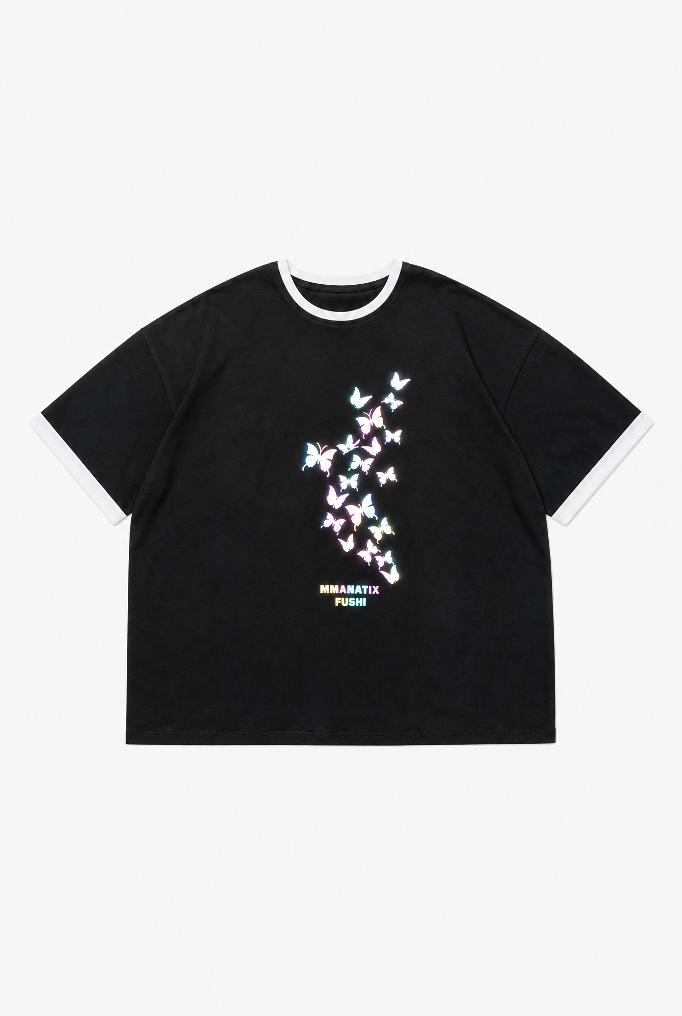 Reflective Butterfly Tee flat-lay