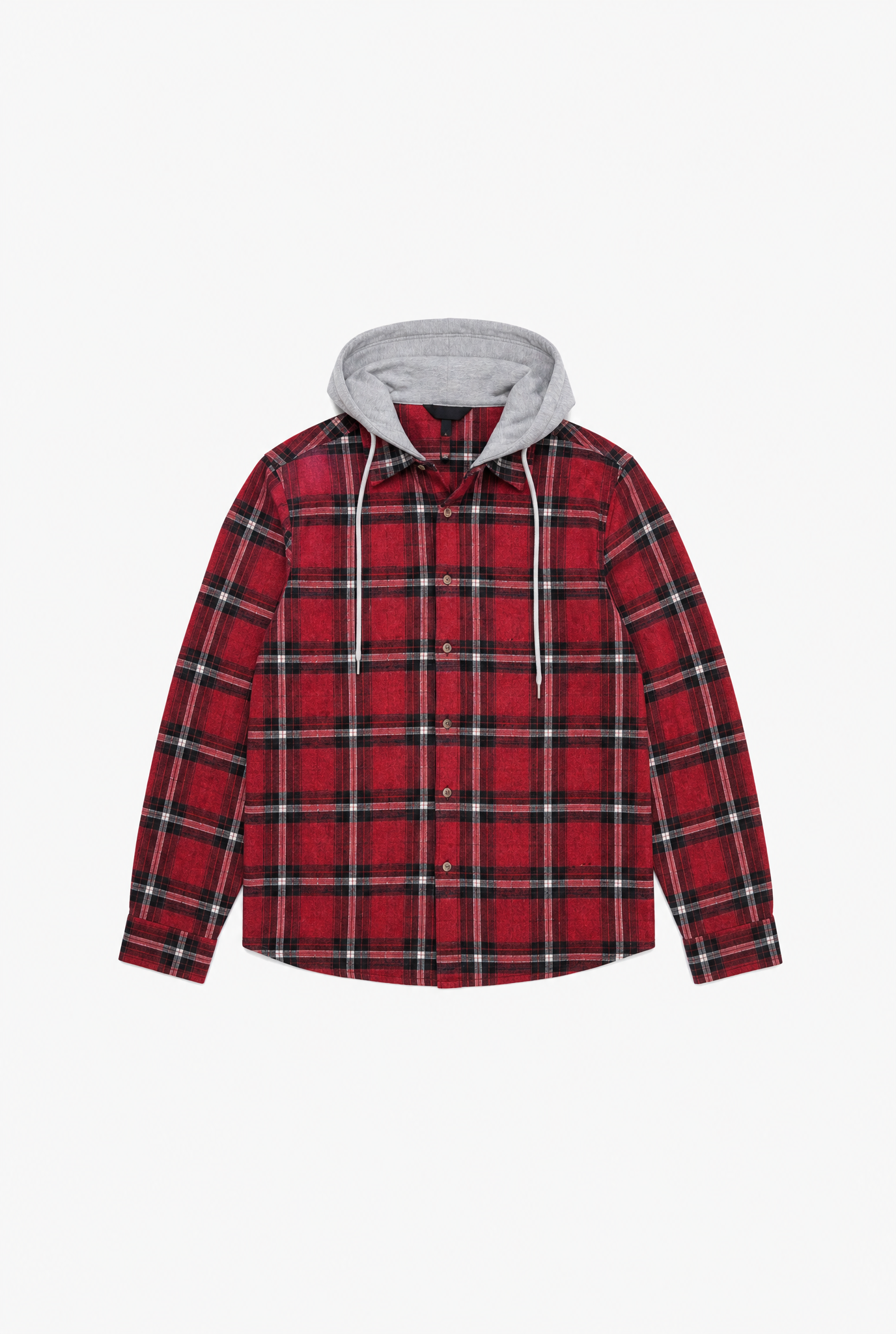 Red Plaid Flannel flat-lay