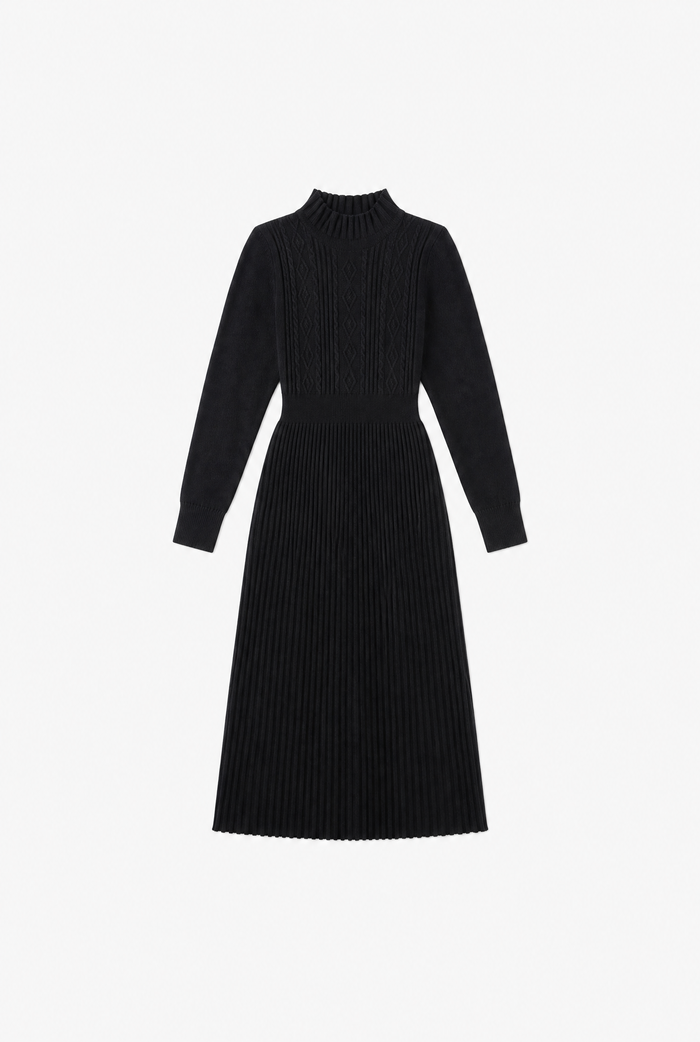 Wooden Ear Knit Dress flat-lay