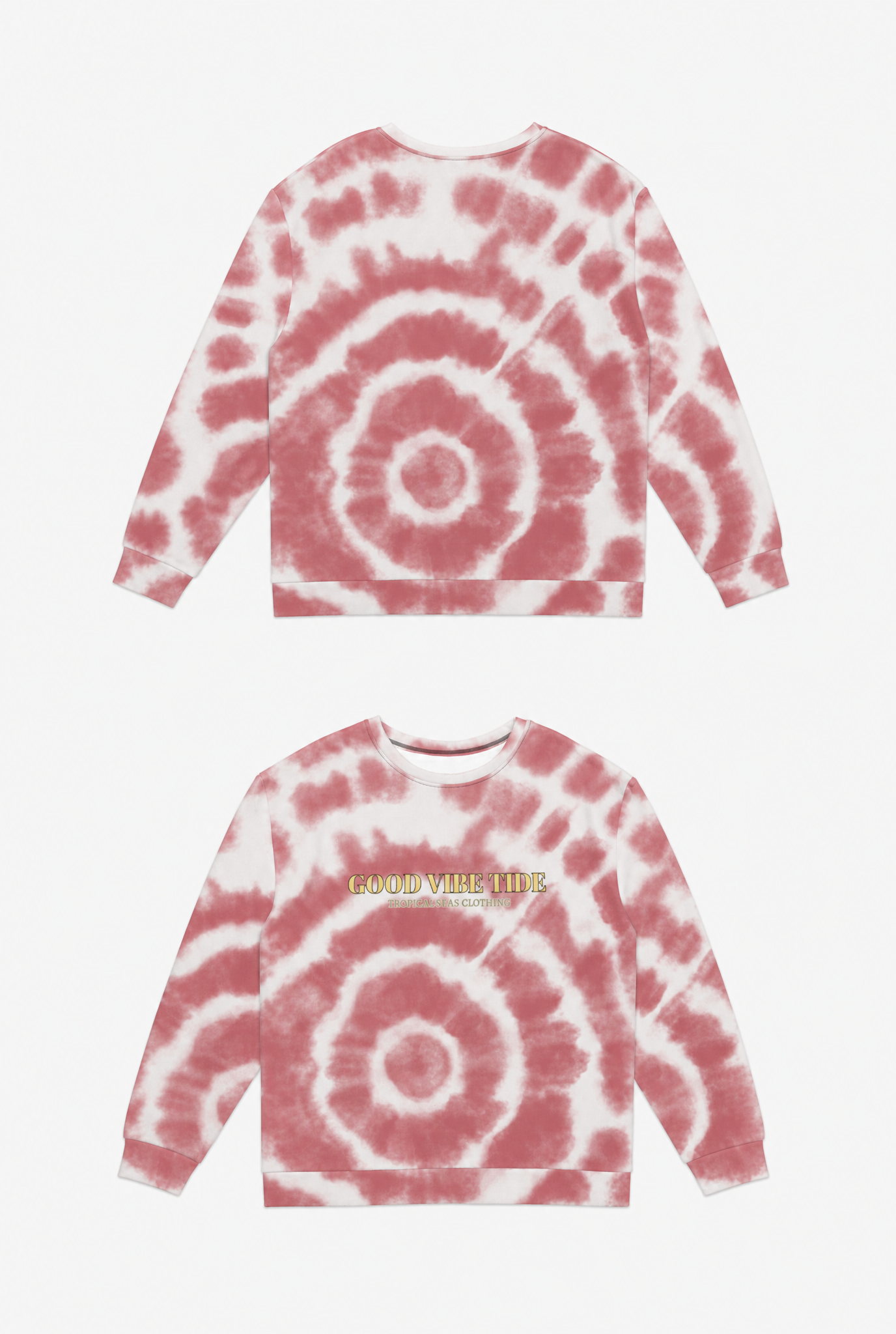 Red Tie Dye Vibe flat-lay