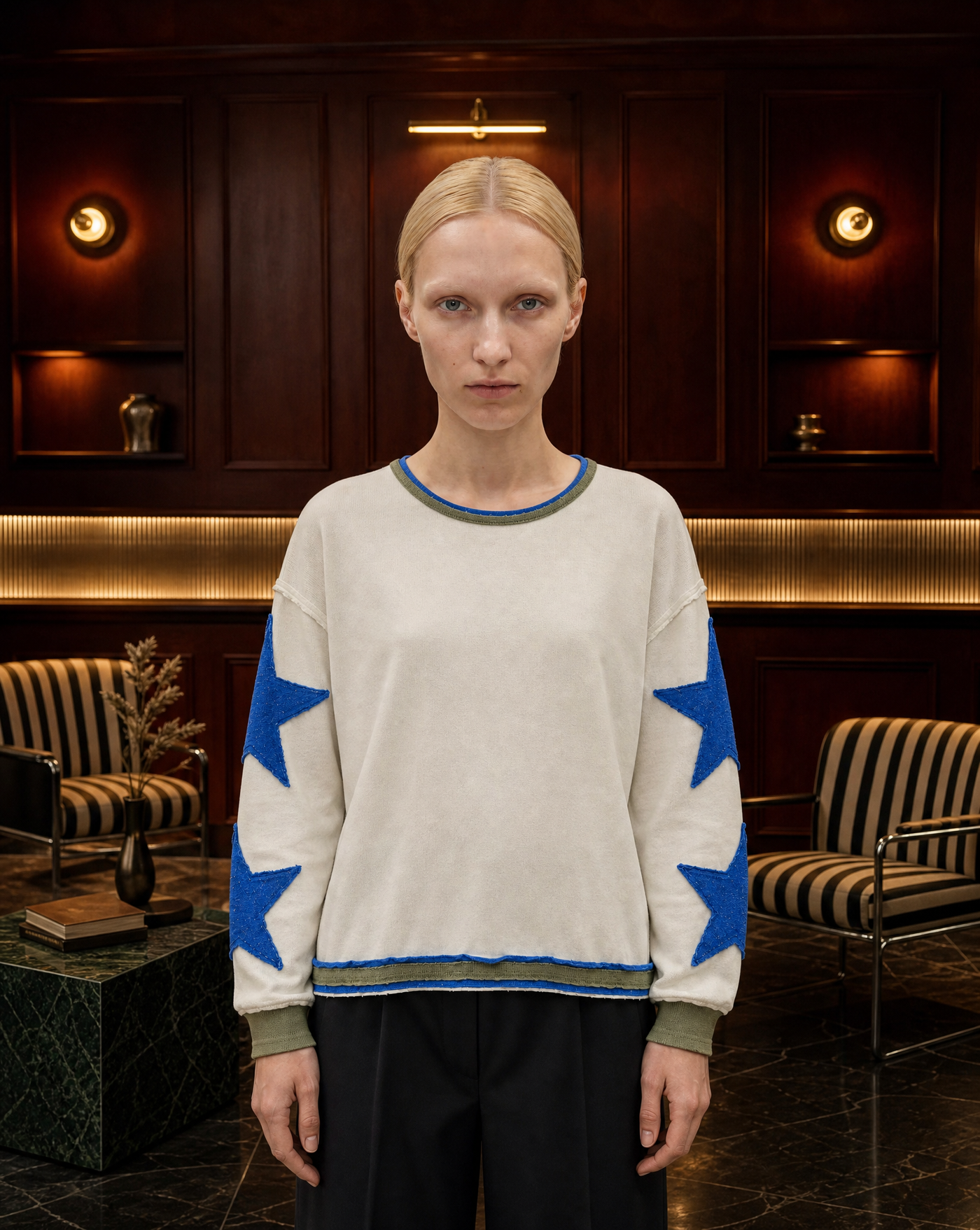 Star Blue Crew — women's graphic hoodies & sweatshirts by Blnka Kollective