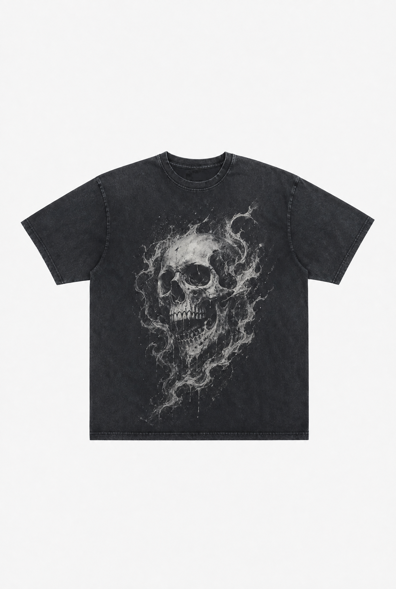 Skull Graphic Tee flat-lay