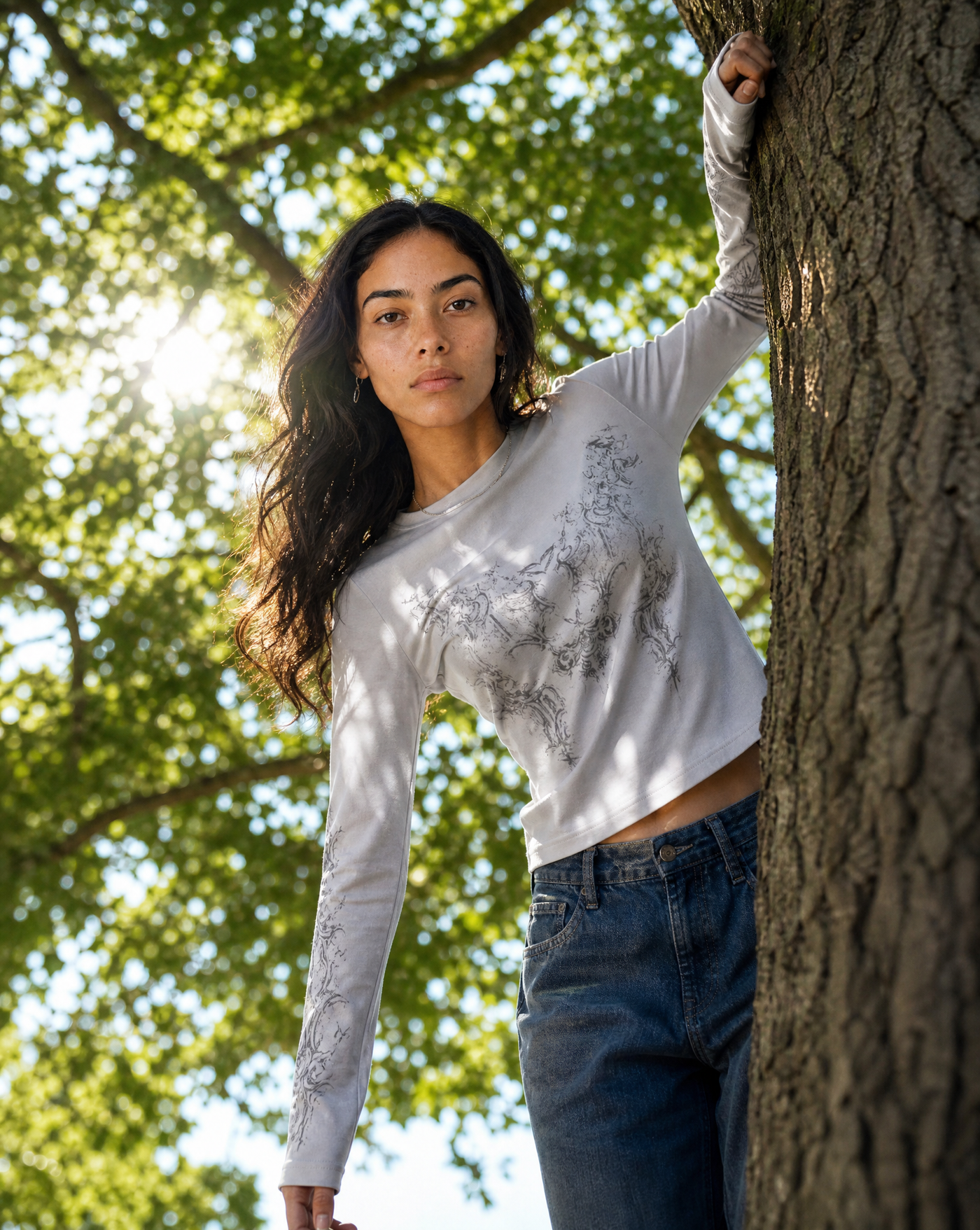 Retro Graphic Longsleeve — women's long sleeve t shirts t-shirts by Blnka Kollective