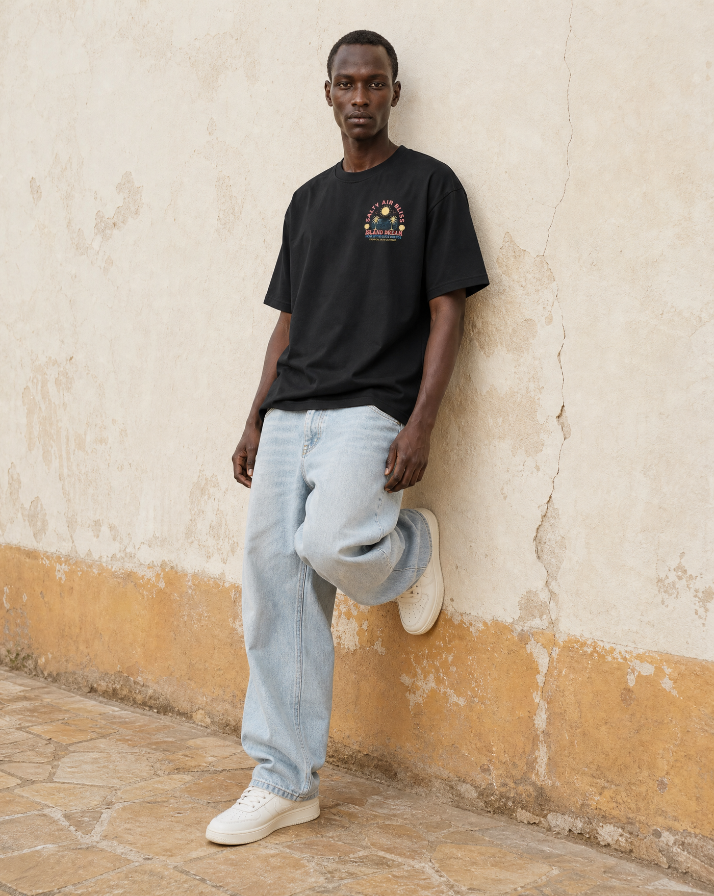 Salty Air Tee — black graphic t-shirts by Blnka Kollective