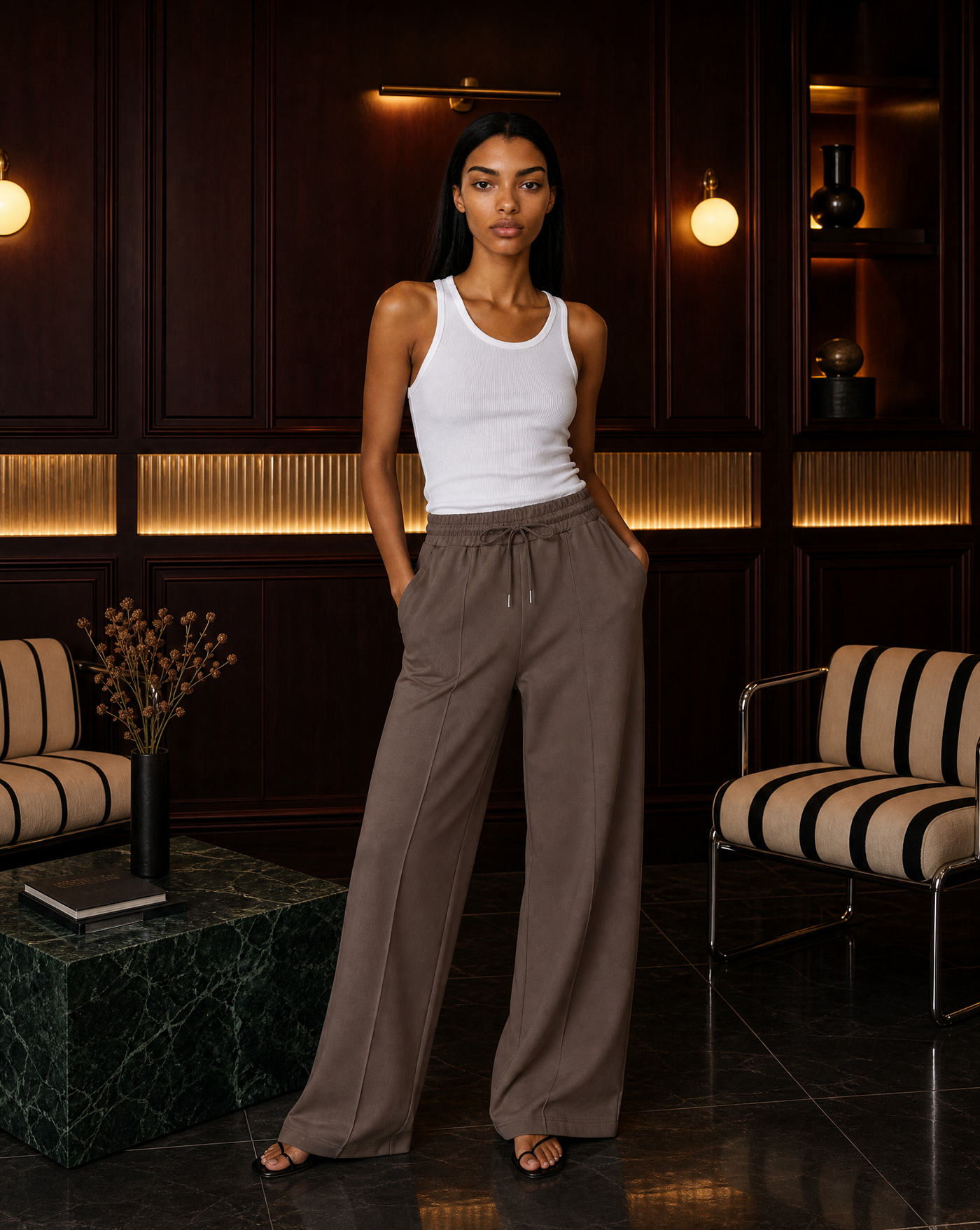 Coffee Lounge Pants — women's joggers sweatpants bottoms by Blnka Kollective