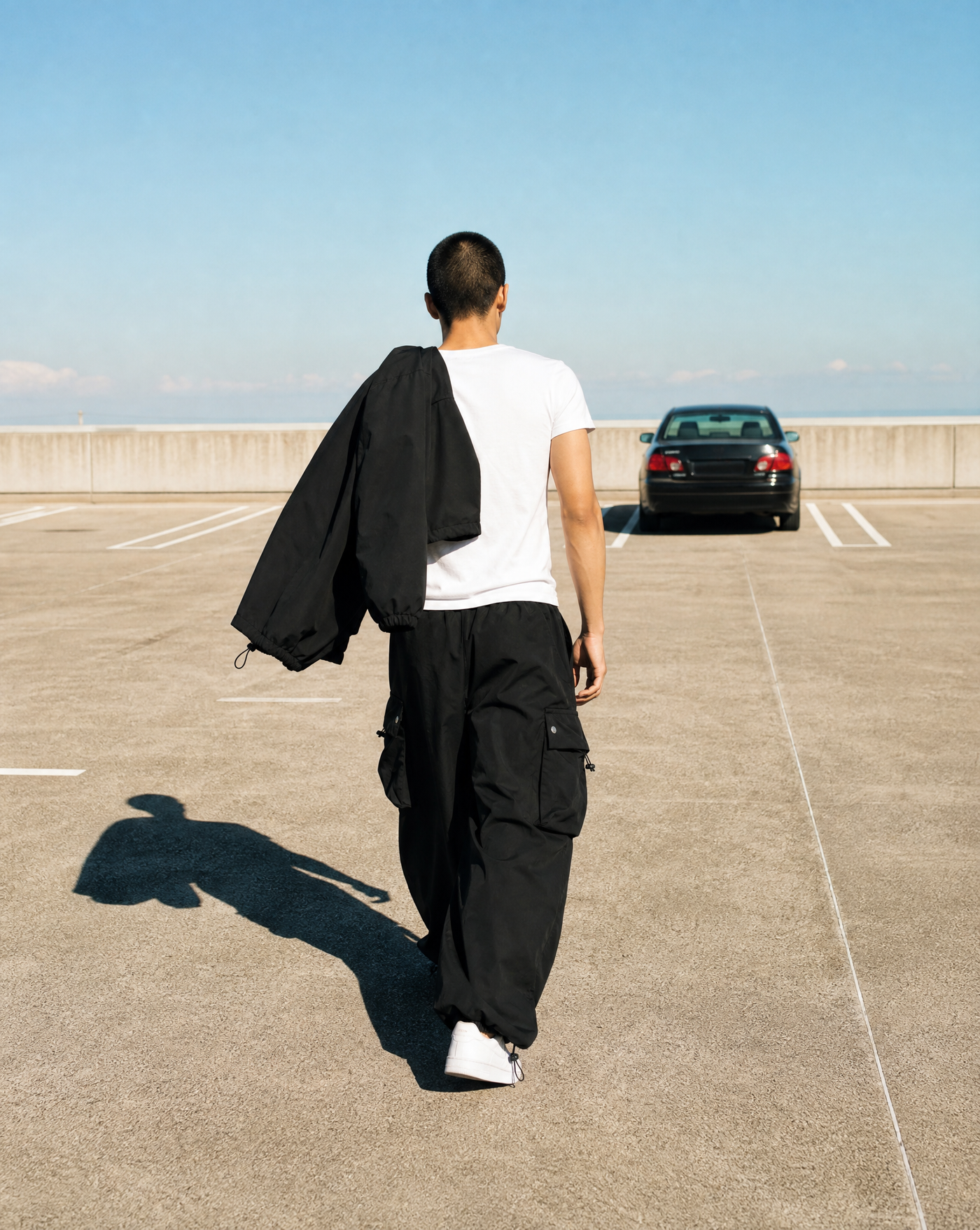 Black Cargo Pants — men's bottoms by Blnka Kollective