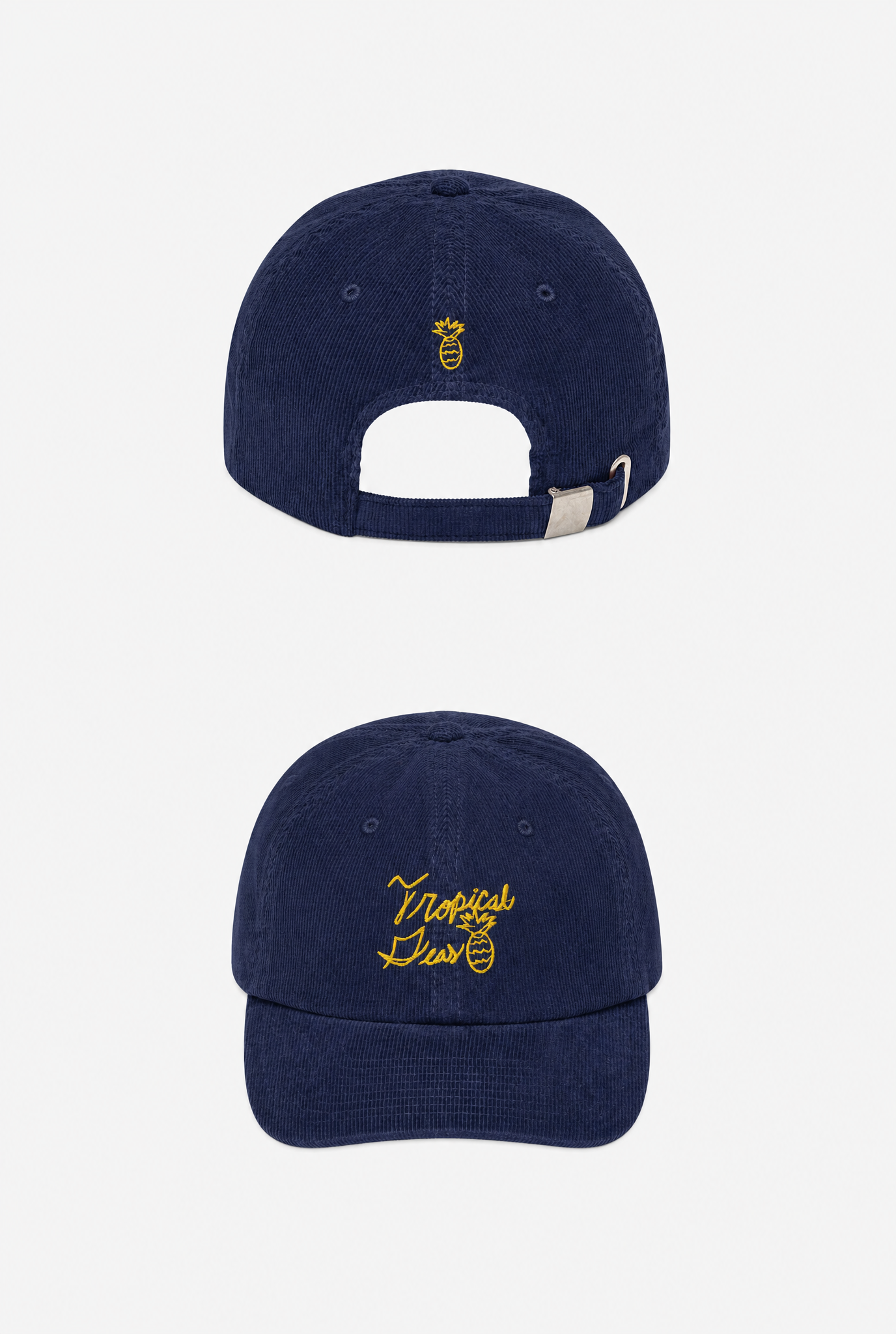 Sloppy Pineapple Corduroy Hat flat-lay