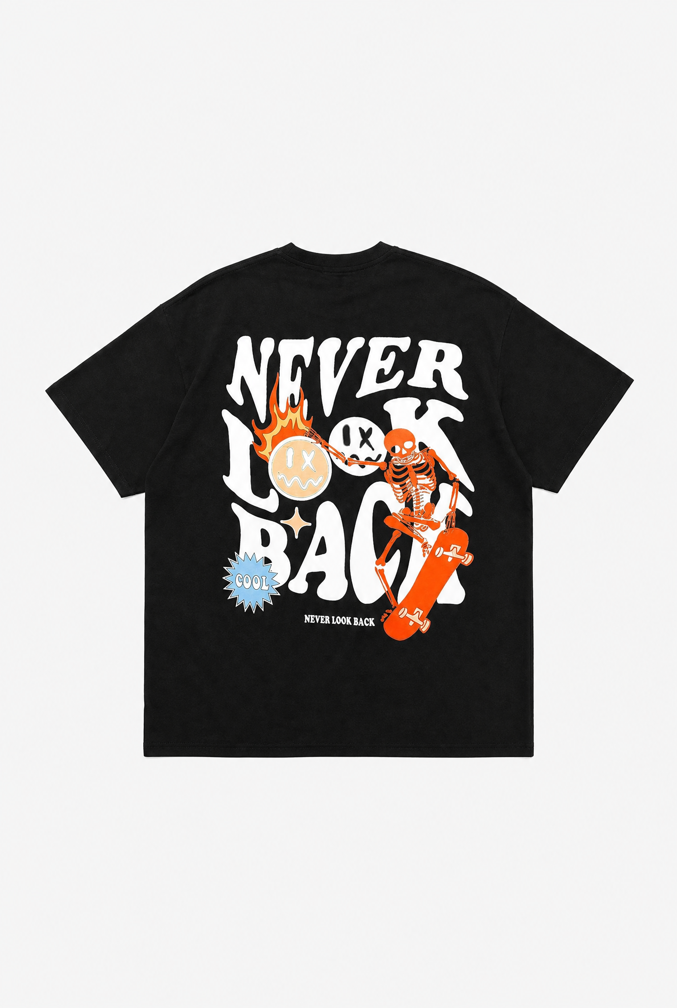 Skull Flower Tee flat-lay
