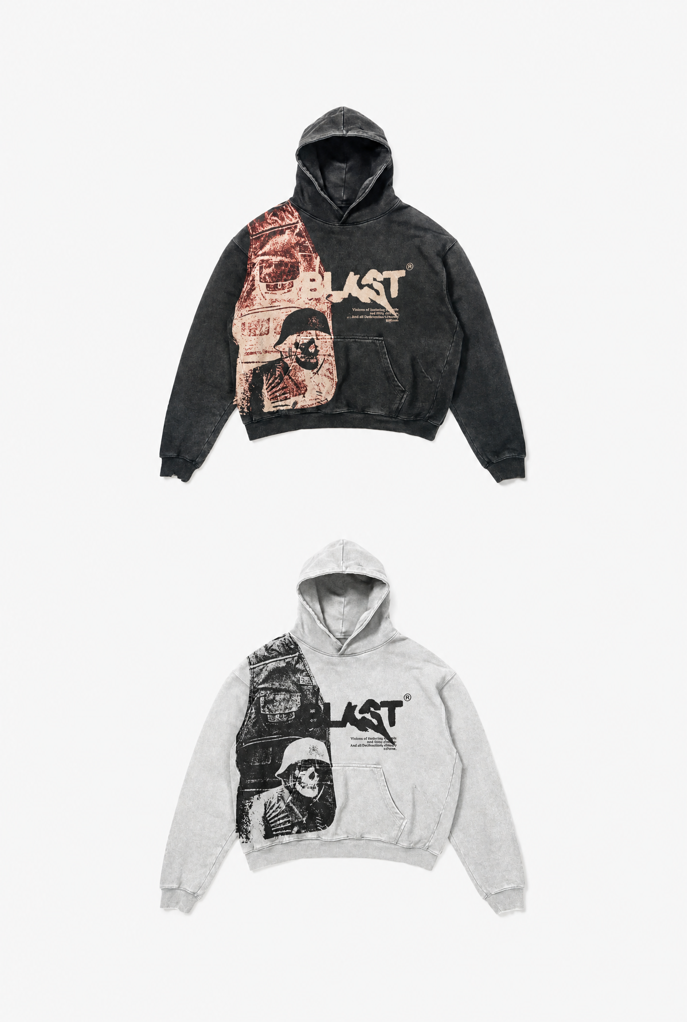 Retro Hooded Coat flat-lay