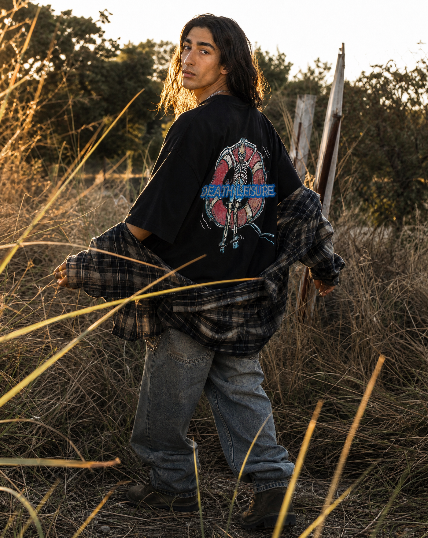 Drift Skull Tee — men's black graphic t-shirts by Blnka Kollective