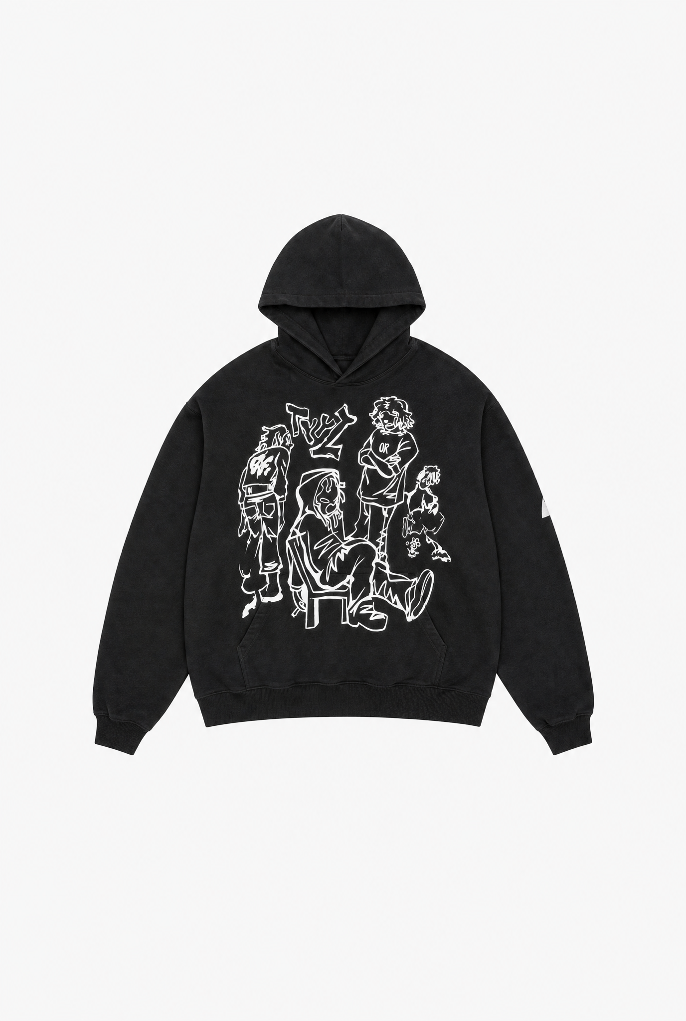 POOPMOOM Graphic Hoodie flat-lay