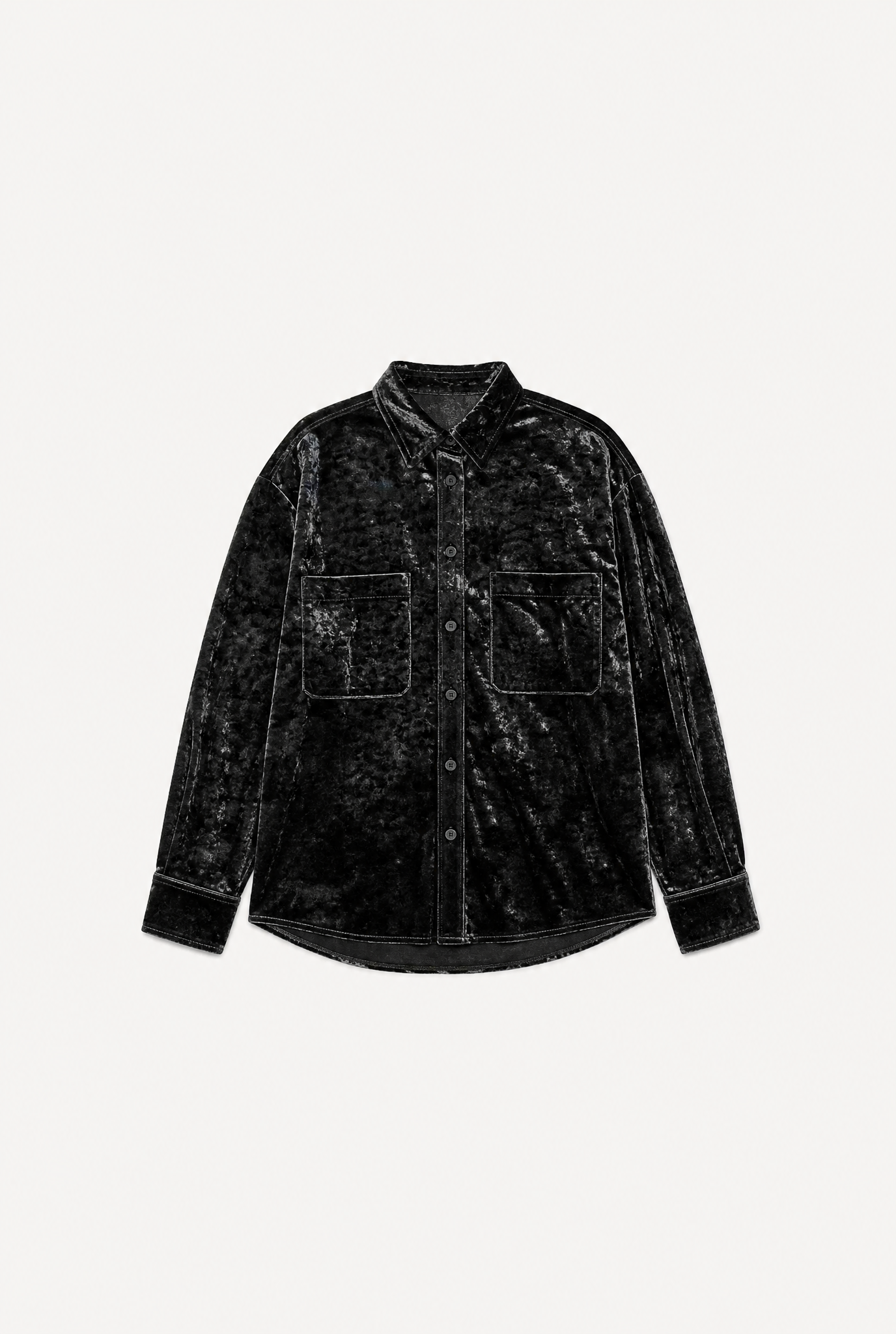 Velvet Button Shirt flat-lay