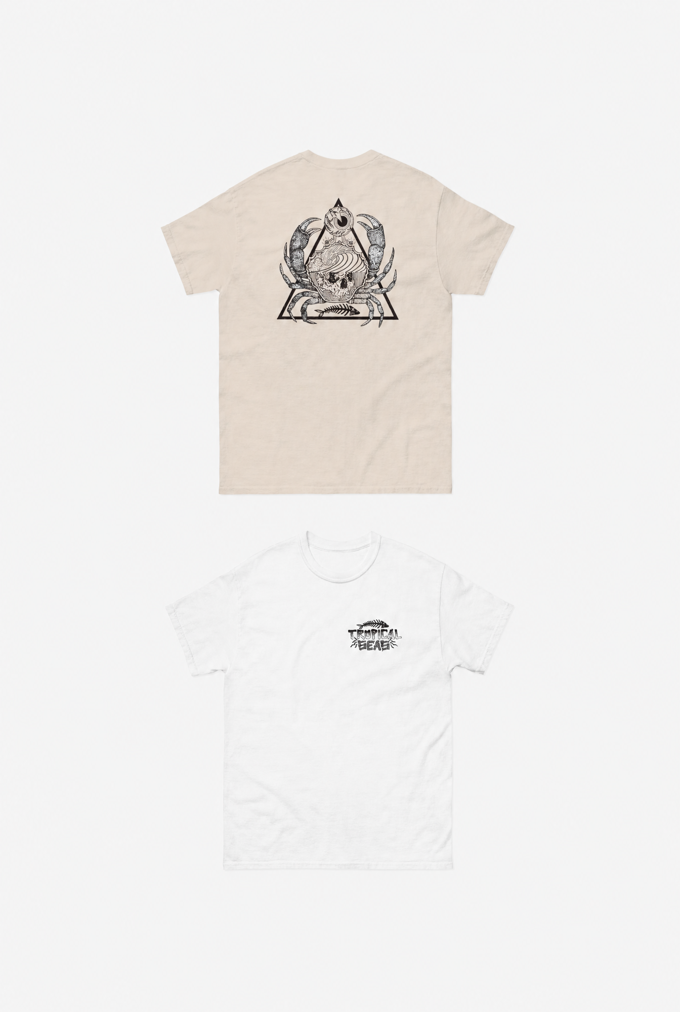 Ocean Graphic Tee flat-lay