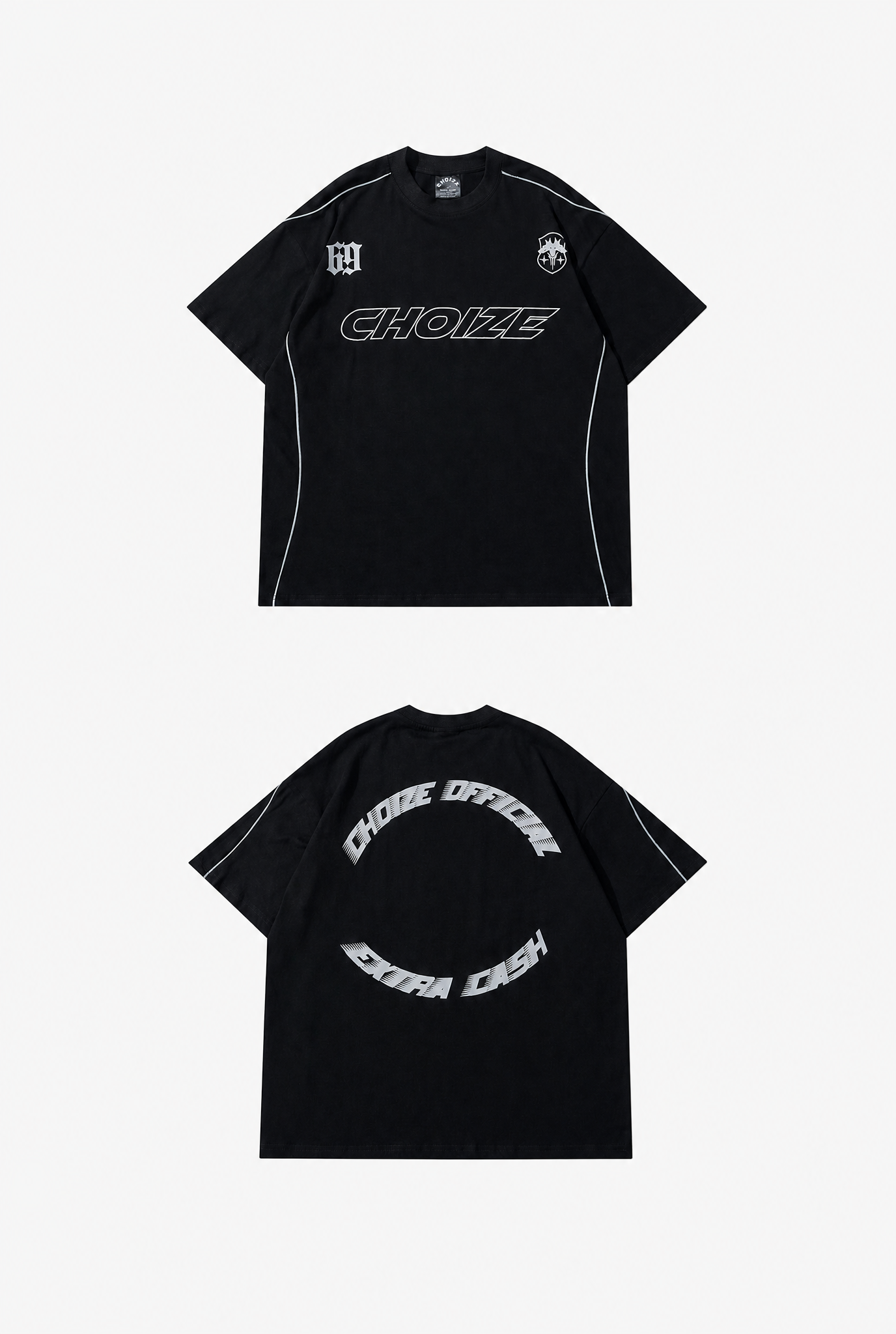 Reflective Strip Tee flat-lay