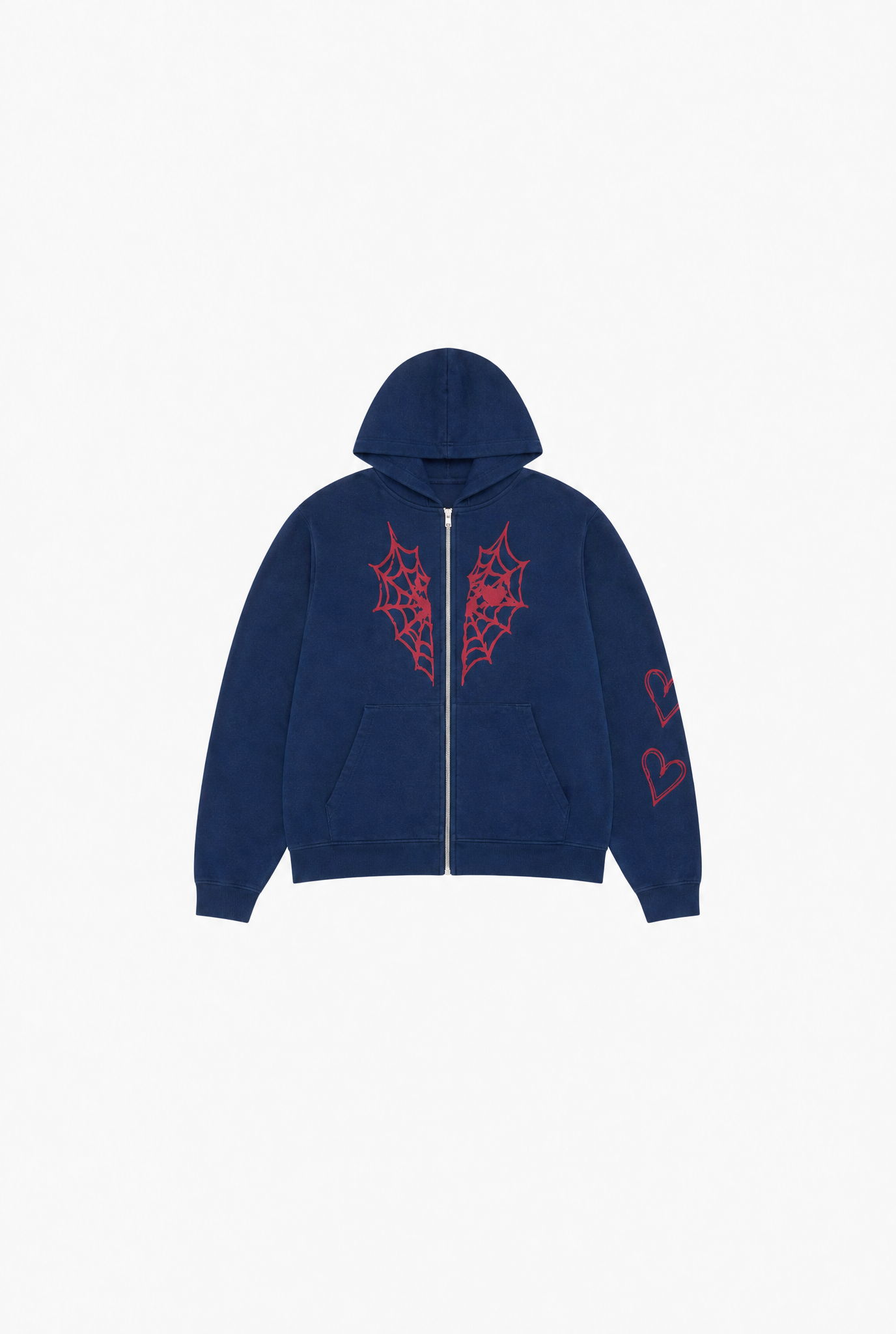 Webbed Zip Hoodie flat-lay