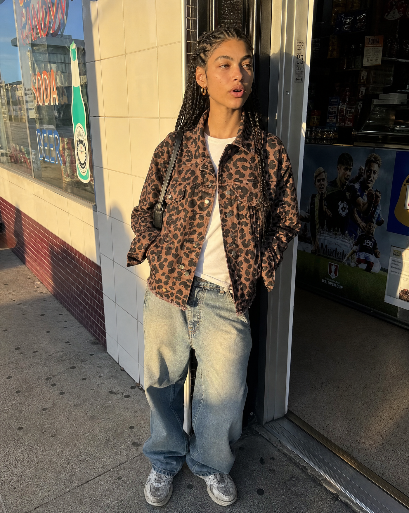 Leopard Denim — women's outerwear by Blnka Kollective