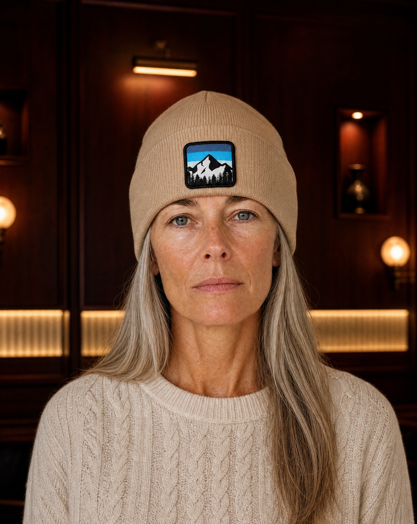 Mountain Patch Beanie — accessories by Blnka Kollective