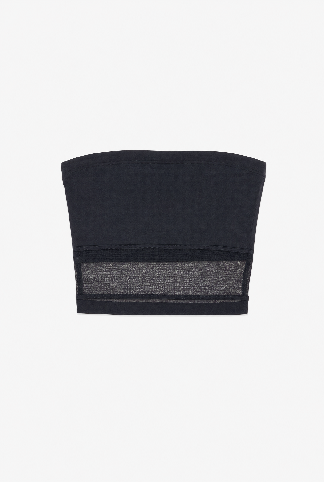 Mesh Tube Top flat-lay