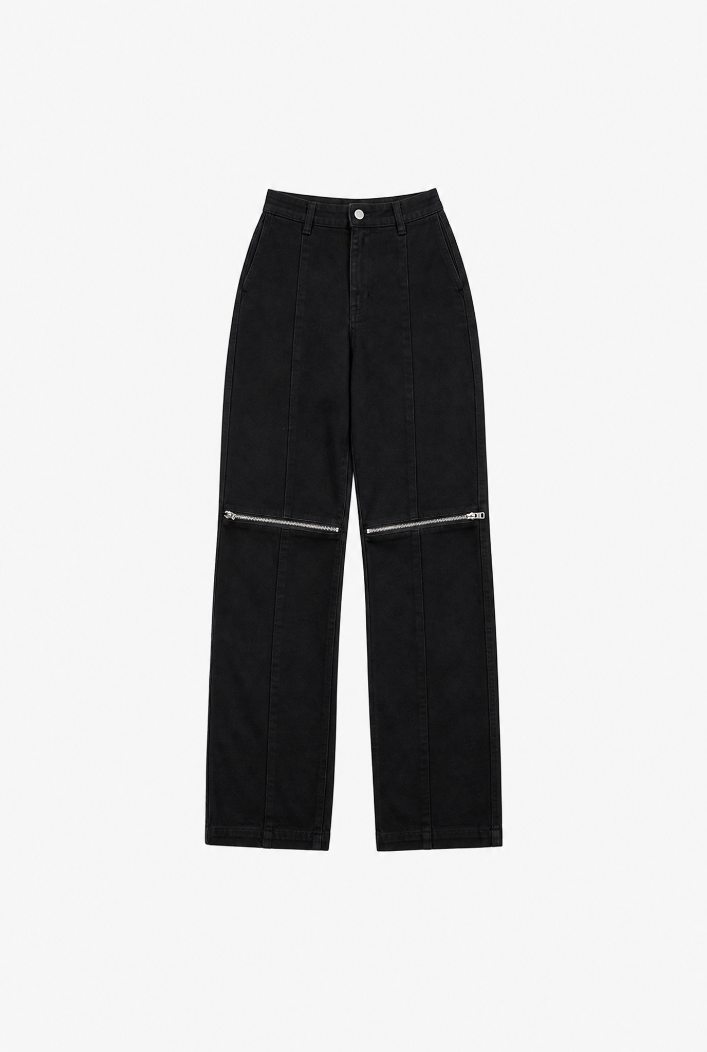 Wide Leg Zip Denim flat-lay